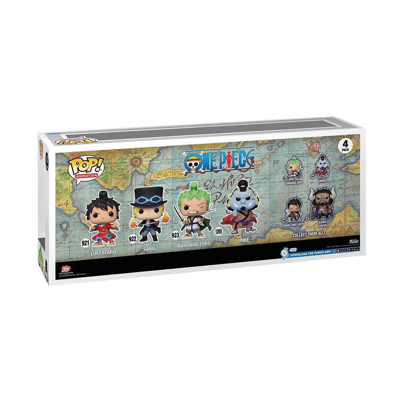 Funko POP! One Piece Luffytaro, Sabo, Roronoa Zoro, and Jinbe