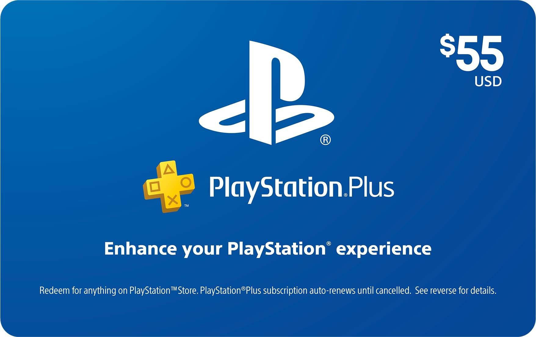 Sony PlayStation Store (Plus Brand) $55 Gift Card