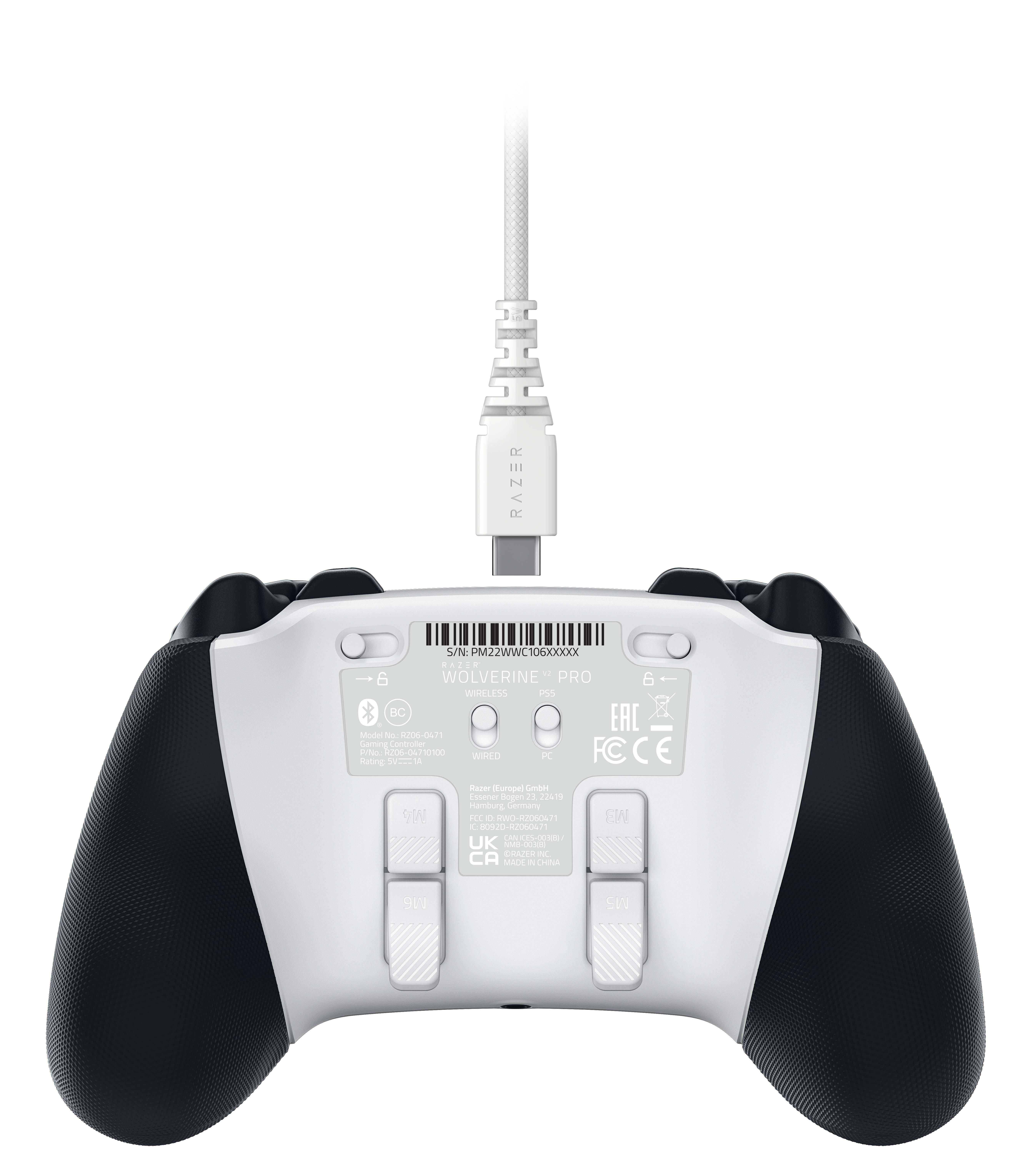 Mando Gamepad Razer Wolverine V2 PRO Wireless PC/PS5 Black/White - Mesajil