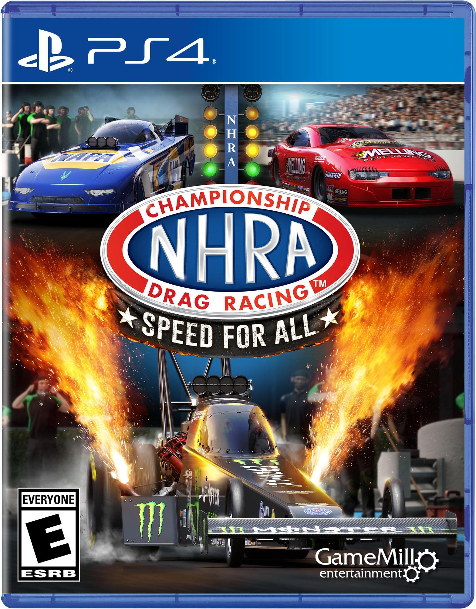  NHRA: Speed for All - PlayStation 4 : Game Mill Entertainment:  Video Games