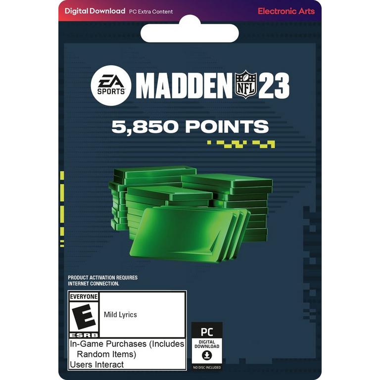 Electronic Arts Madden NFL 23 Ultimate Team 5850 Points Pack - PC Origin (GameStop)