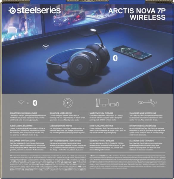 SteelSeries Arctis Nova 7P 5, | Wireless PC 4, PlayStation PlayStation Gaming Series X, GameStop Headset Nintendo Xbox Switch, for and