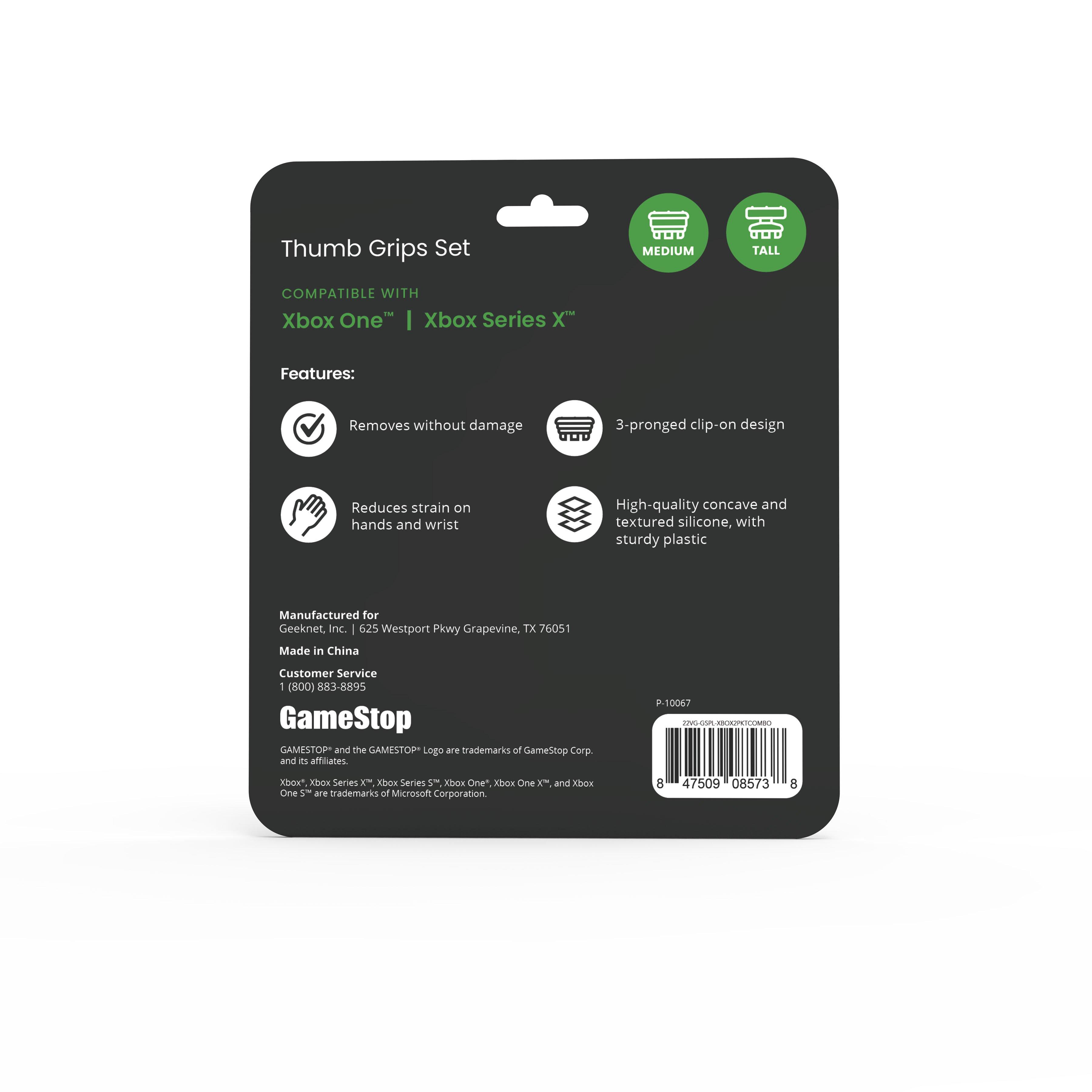 GameStop Thumb Grips Combo 2-Pack for Xbox Series X, Xbox One