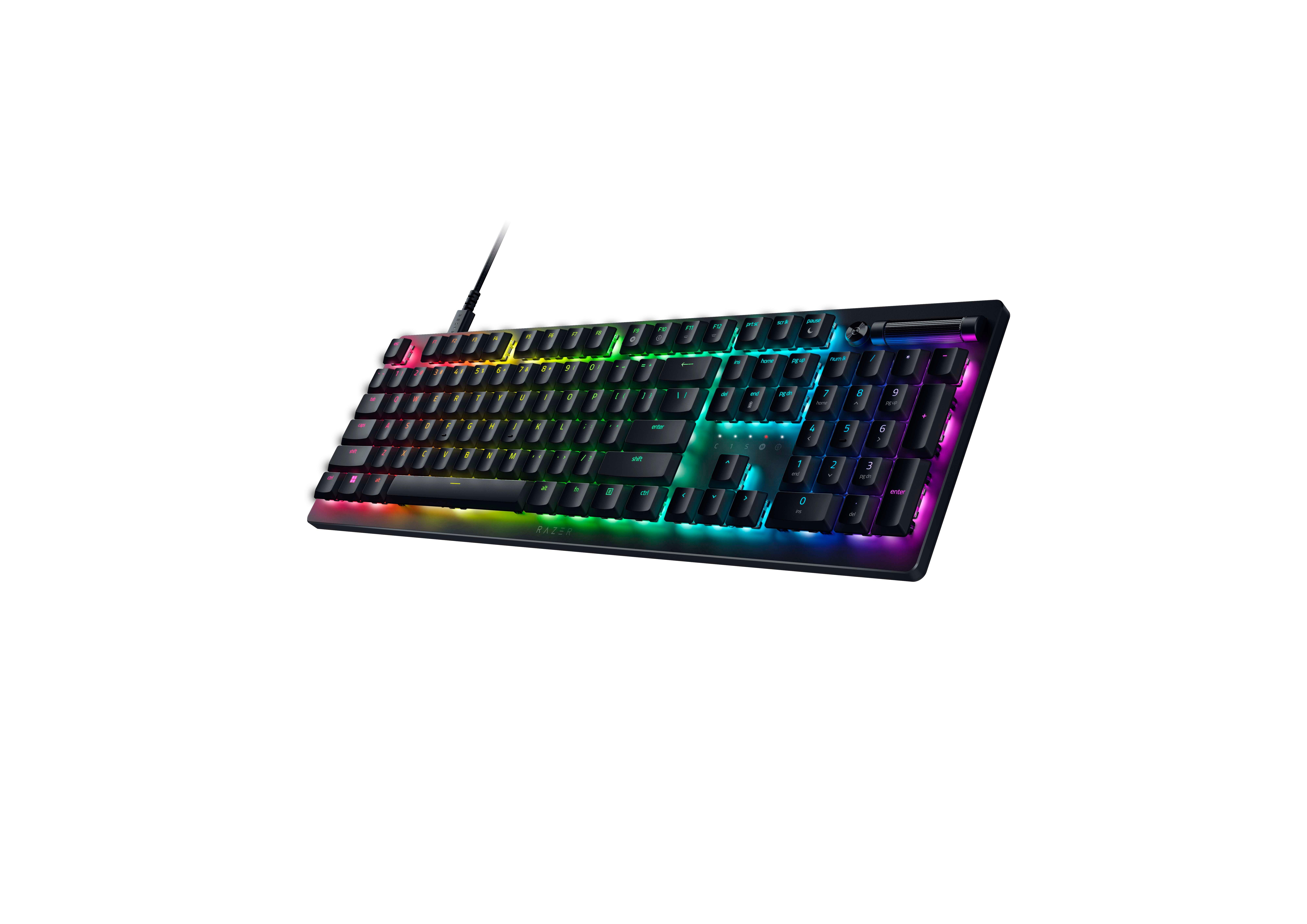 Razer DeathStalker V2 Low-Profile Gaming Keyboard with Optical Linear and RGB Lighting - Black | GameStop