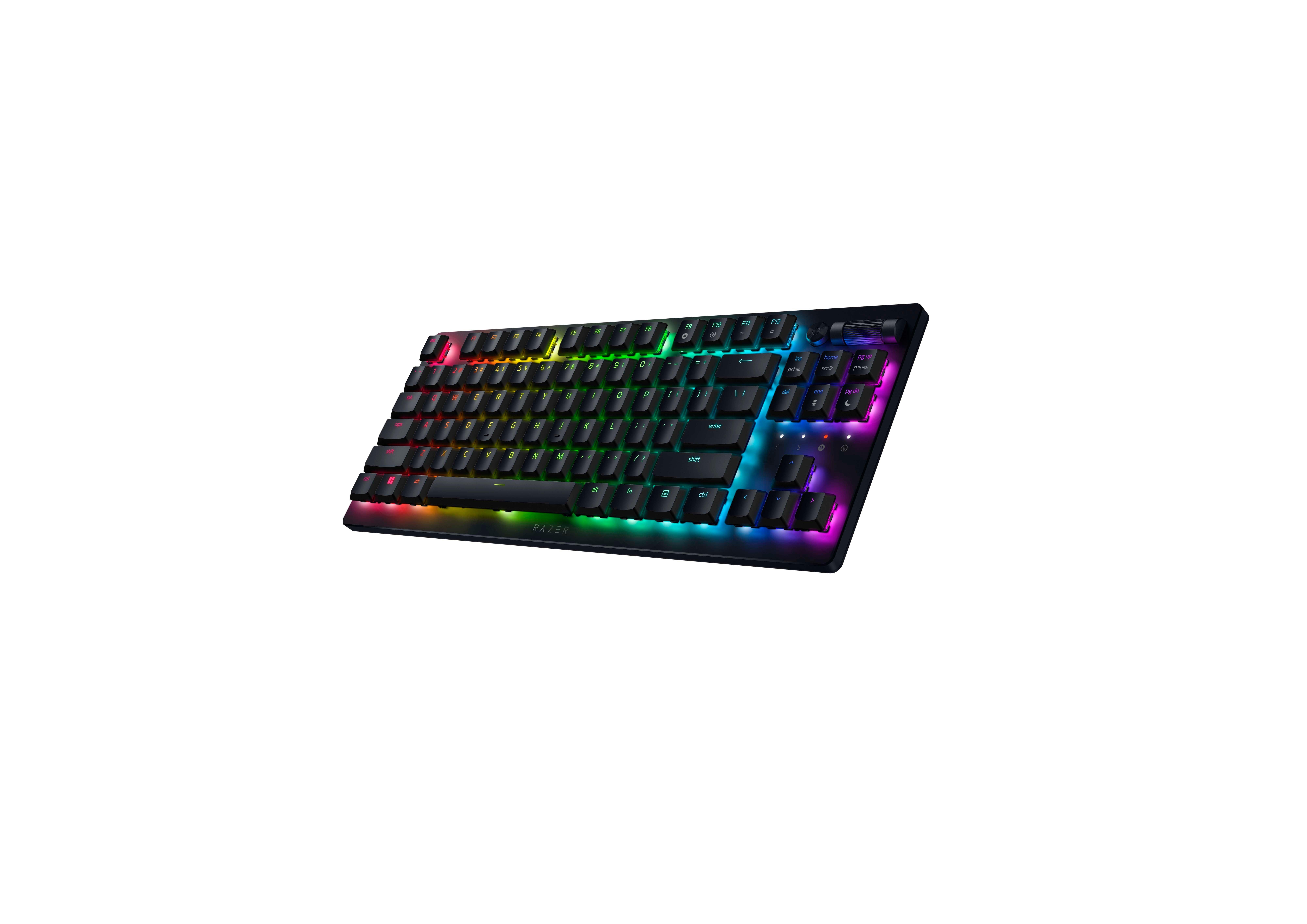 Razer DeathStalker V2 Tenkeyless Wireless Low-Profile Gaming Keyboard with Optical Linear Switches and Chroma RGB Lighting - Black