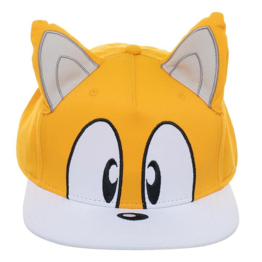 Sonic the Hedgehog Tails Big Face with Ears Snapback Hat