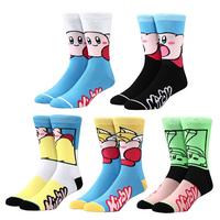 list item 1 of 7 Kirby Character Two-Tone Crew Socks 5 Pack