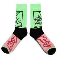 list item 6 of 7 Kirby Character Two-Tone Crew Socks 5 Pack