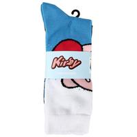 list item 7 of 7 Kirby Character Two-Tone Crew Socks 5 Pack