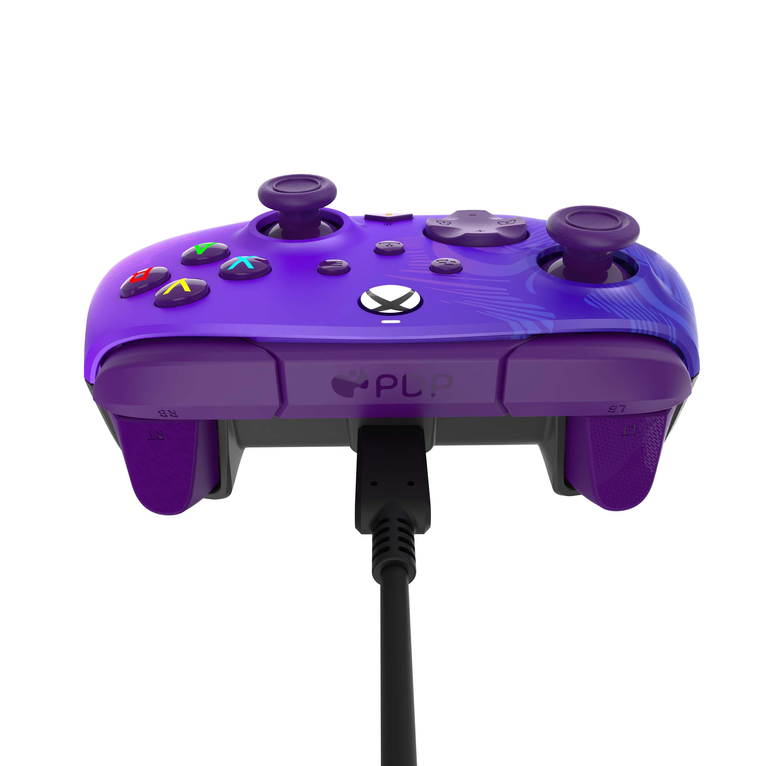PDP Gaming Rematch Wired Controller for Xbox Series X/S Purple Fade