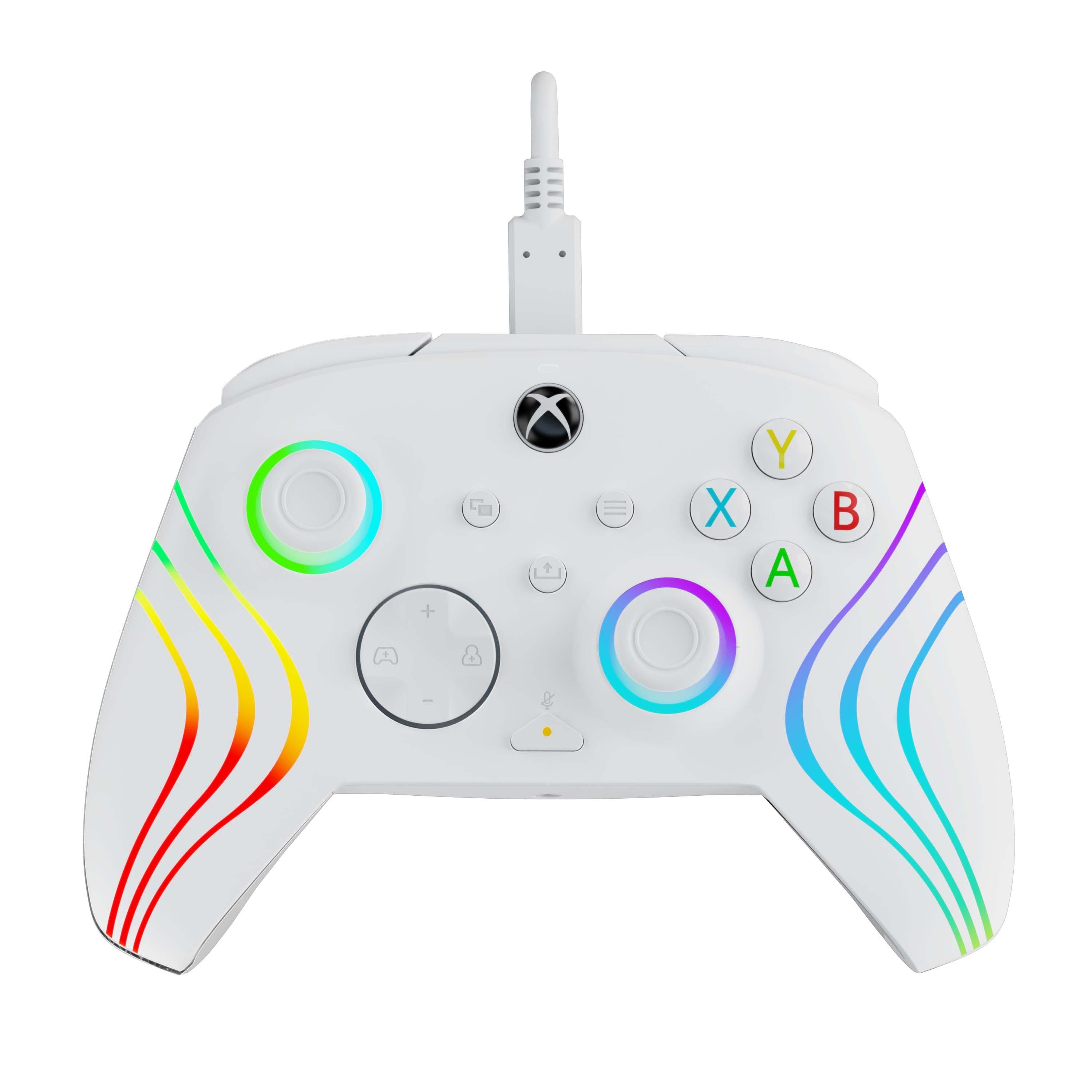 PDP Afterglow Wave Wired Controller for Xbox One and Xbox Series X S White