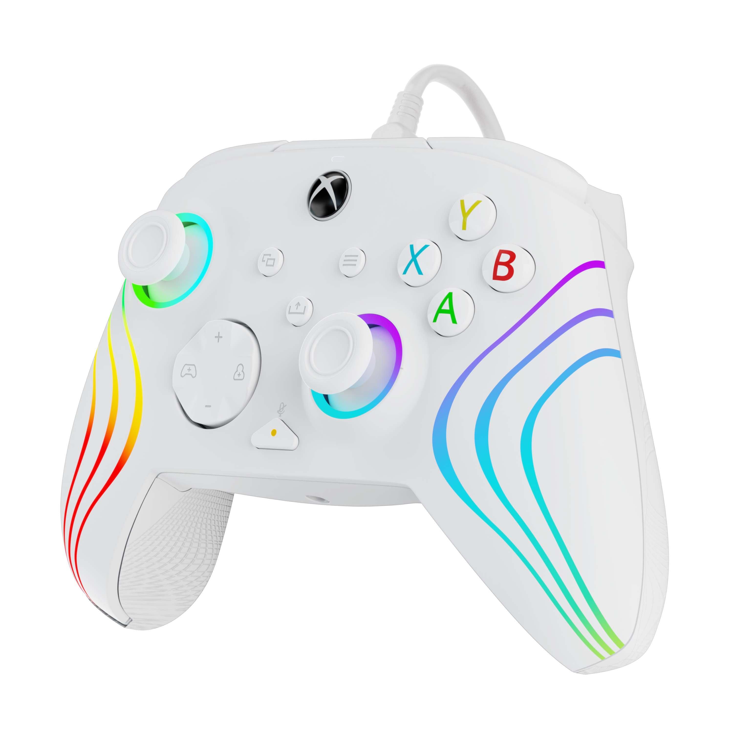 Xbox Series XS & PC White Afterglow Wave Controller by PDP