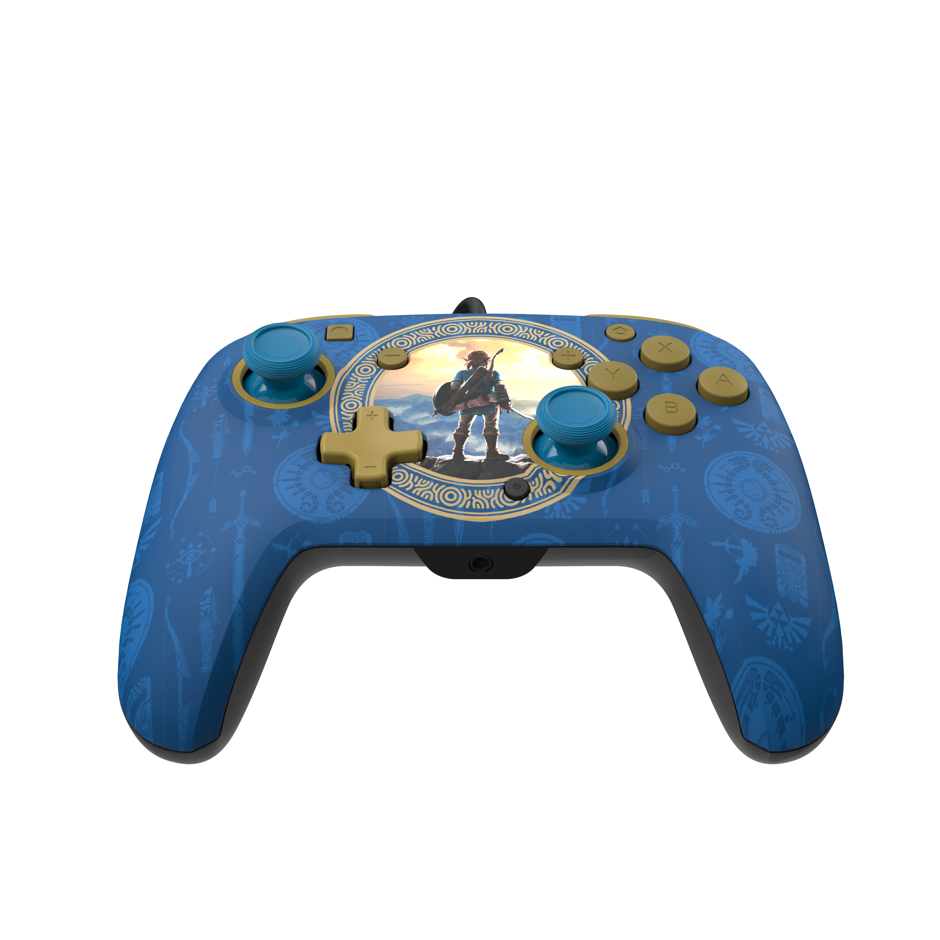 PDP REMATCH Wired Controller Hyrule | Blue for Nintendo GameStop Switch 