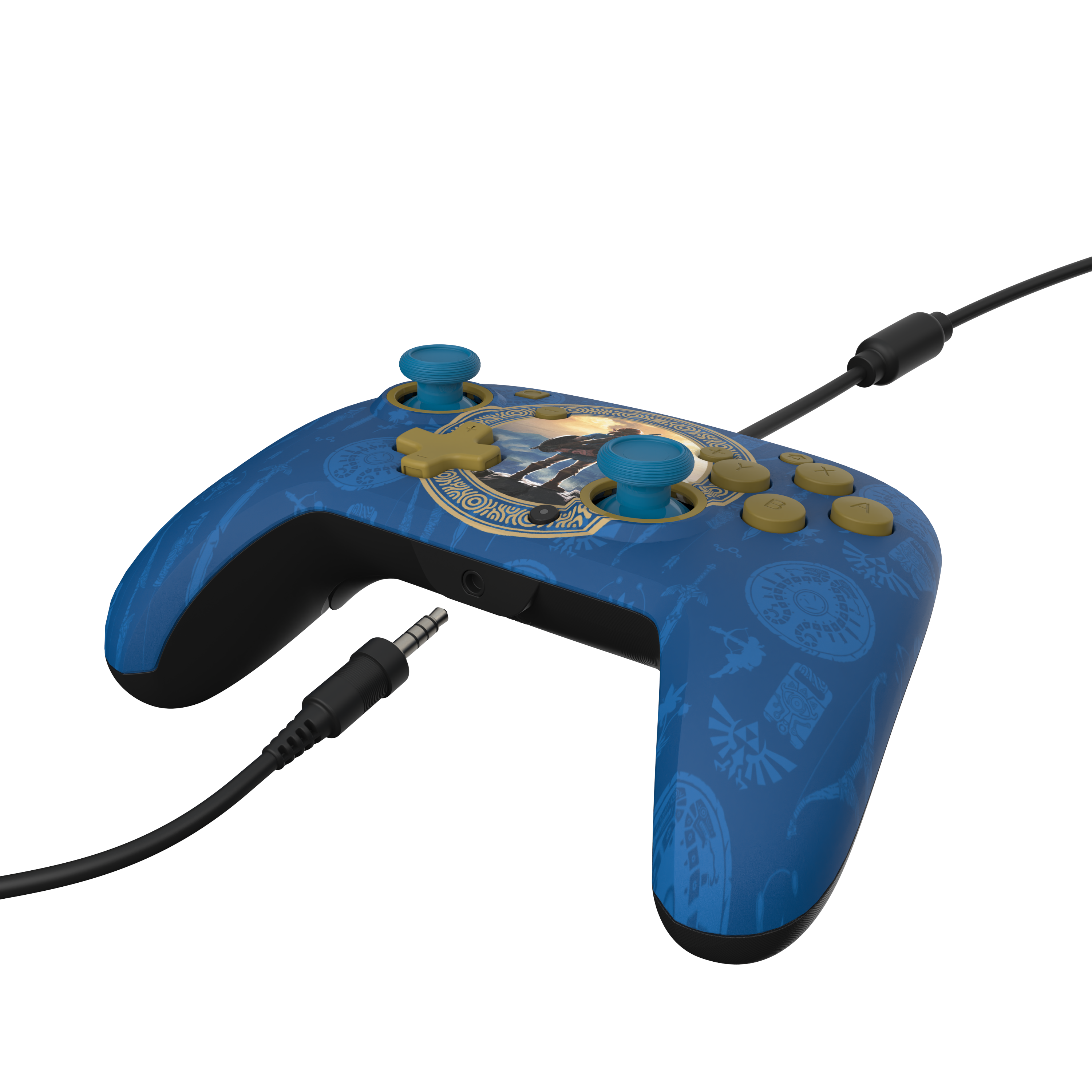 PDP REMATCH Wired Controller for Nintendo Switch - Hyrule Blue