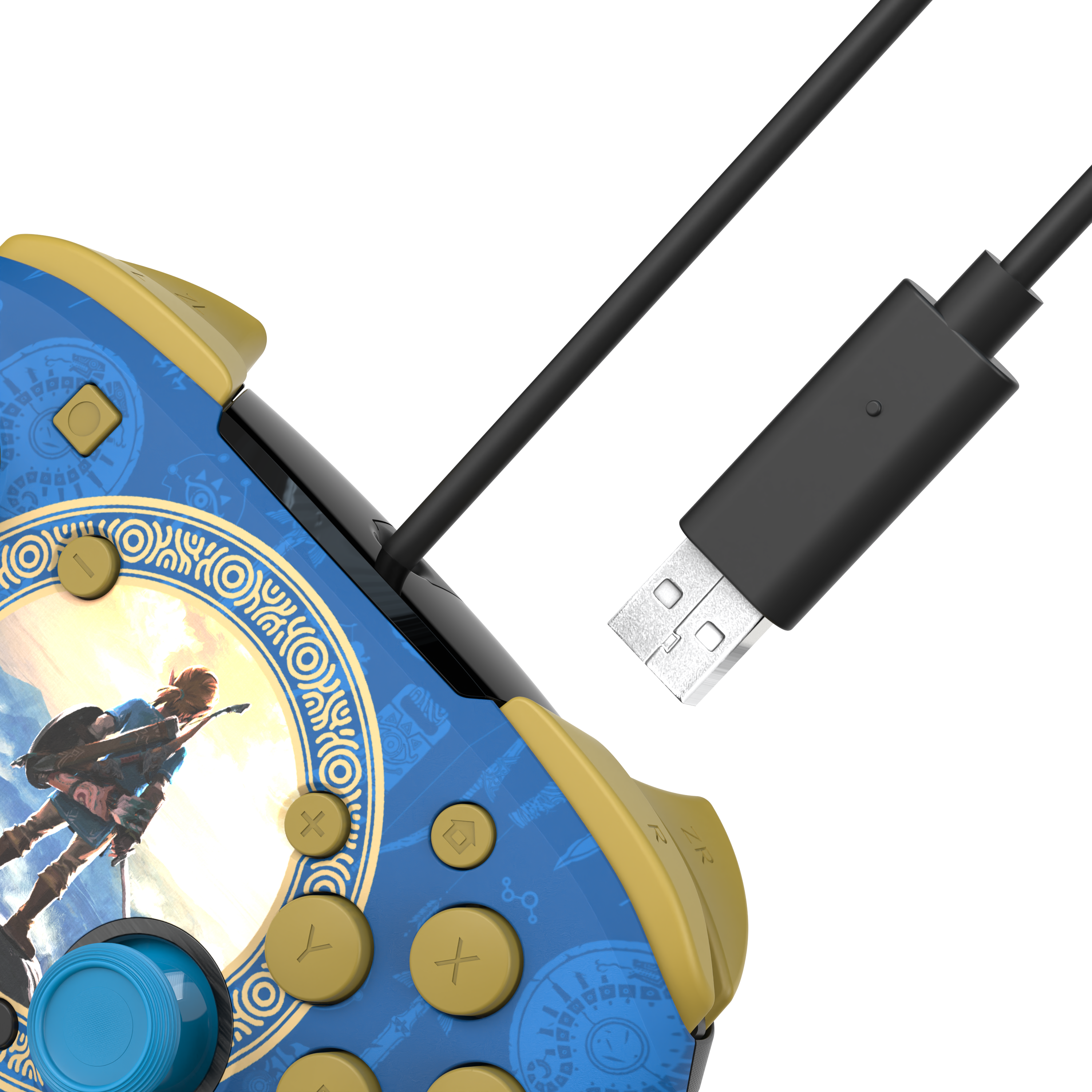 PDP REMATCH Wired Controller for Nintendo Switch - Hyrule Blue | GameStop | Nintendo-Switch-Controller