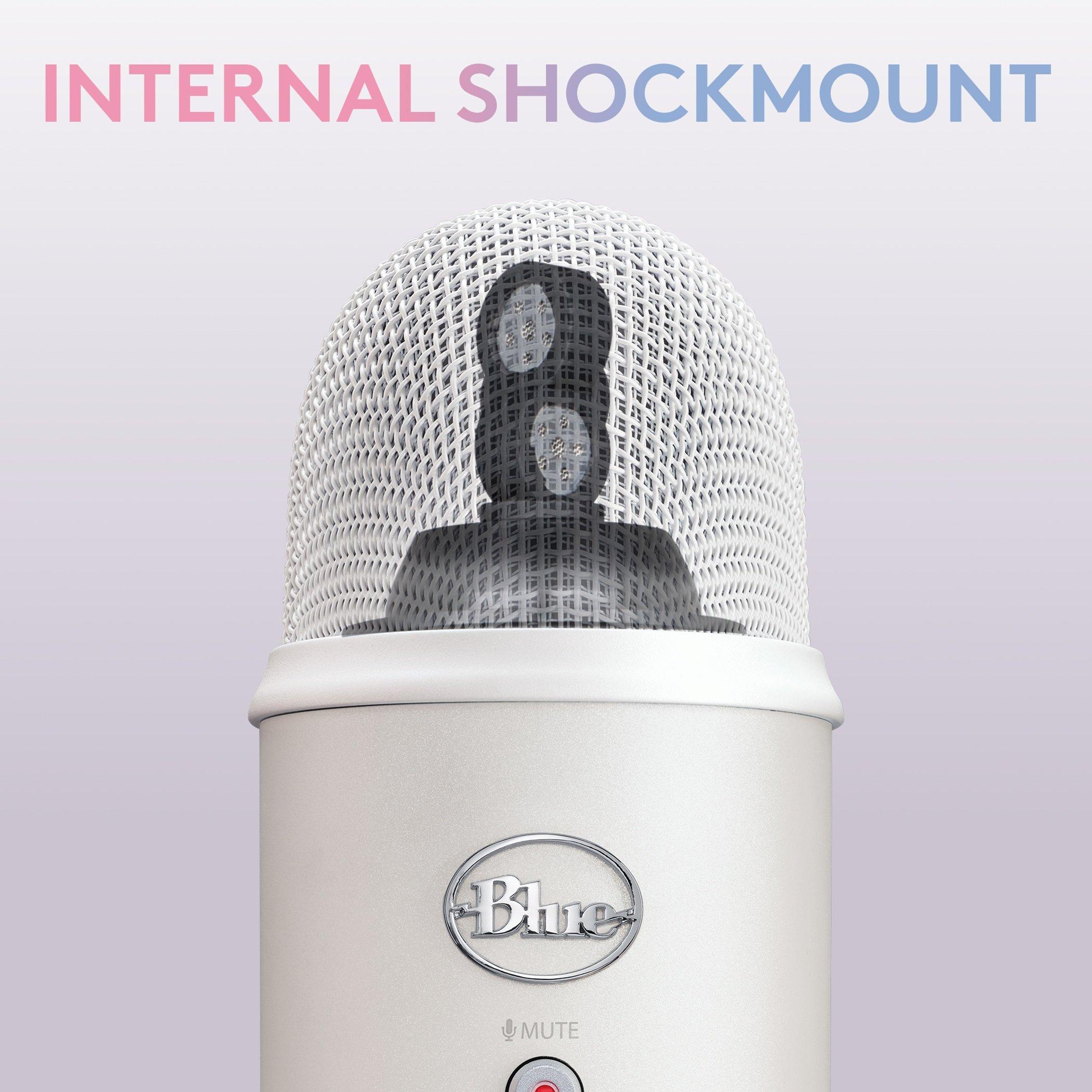 Blue Microphones Yeti Premium Aurora Collection USB Microphone White Mist