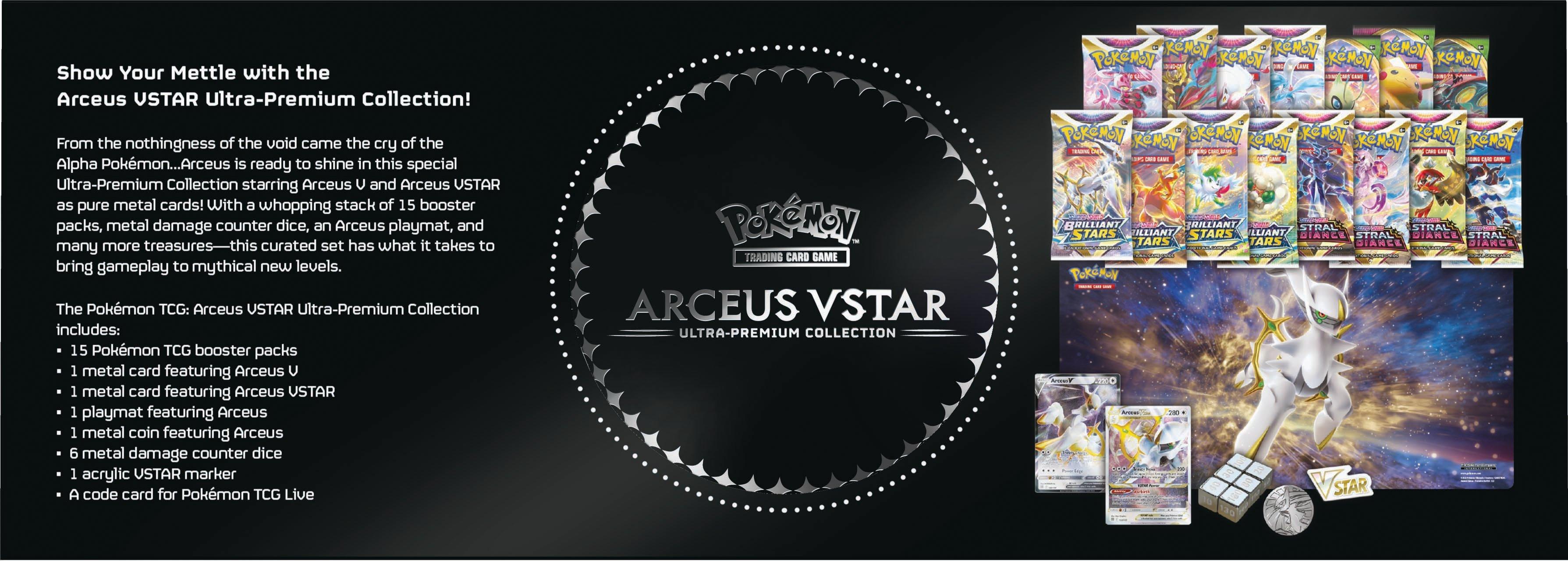 Pokemon Trading Card Game: Arceus VSTAR Ultra-Premium Collection GameStop  Exclusive