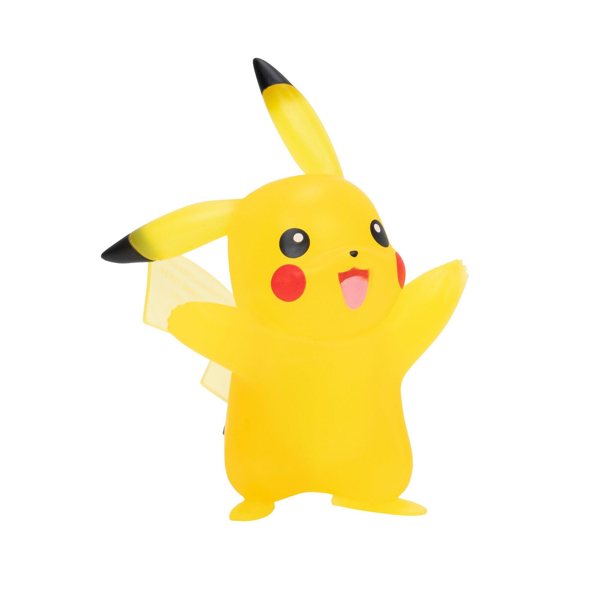Jazwares Pokemon Select Translucent Pikachu 3-in Battle Figure