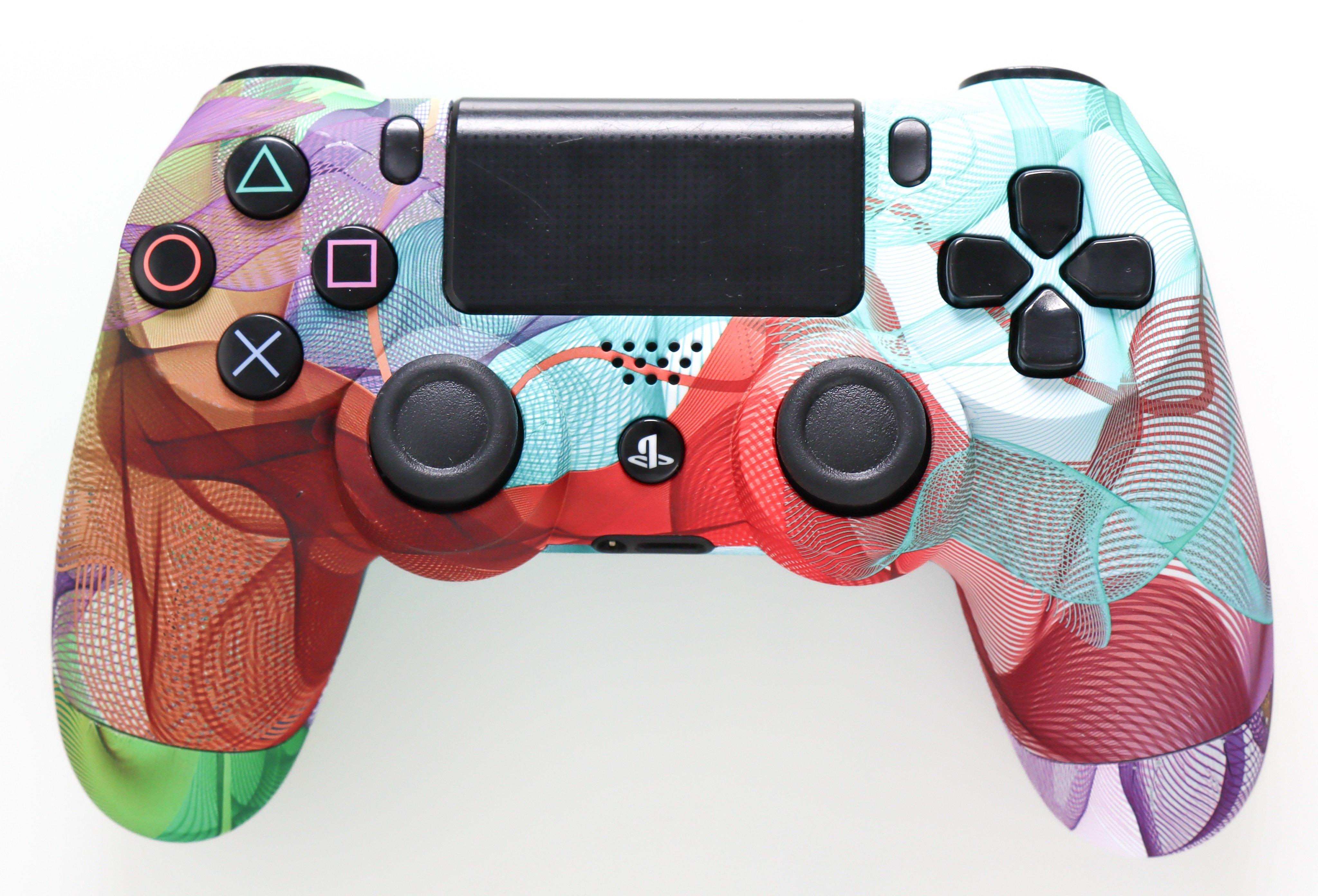 Sony DualShock Wireless Controller for PlayStation 4 (GameStop Exclusive Design) Psychedelic Vector