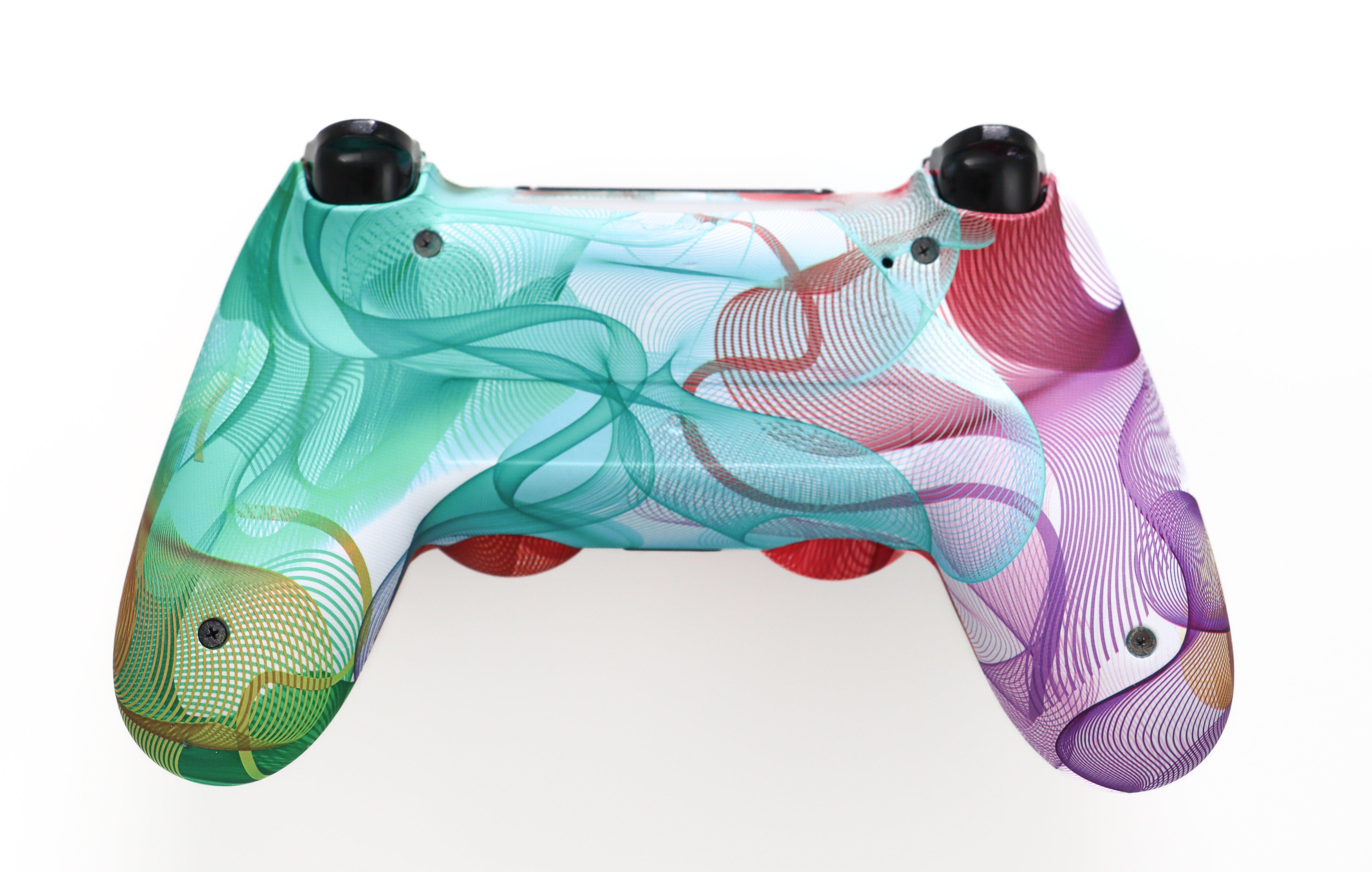 Sony DualShock Wireless Controller for PlayStation 4 (GameStop Exclusive Design) Psychedelic Vector