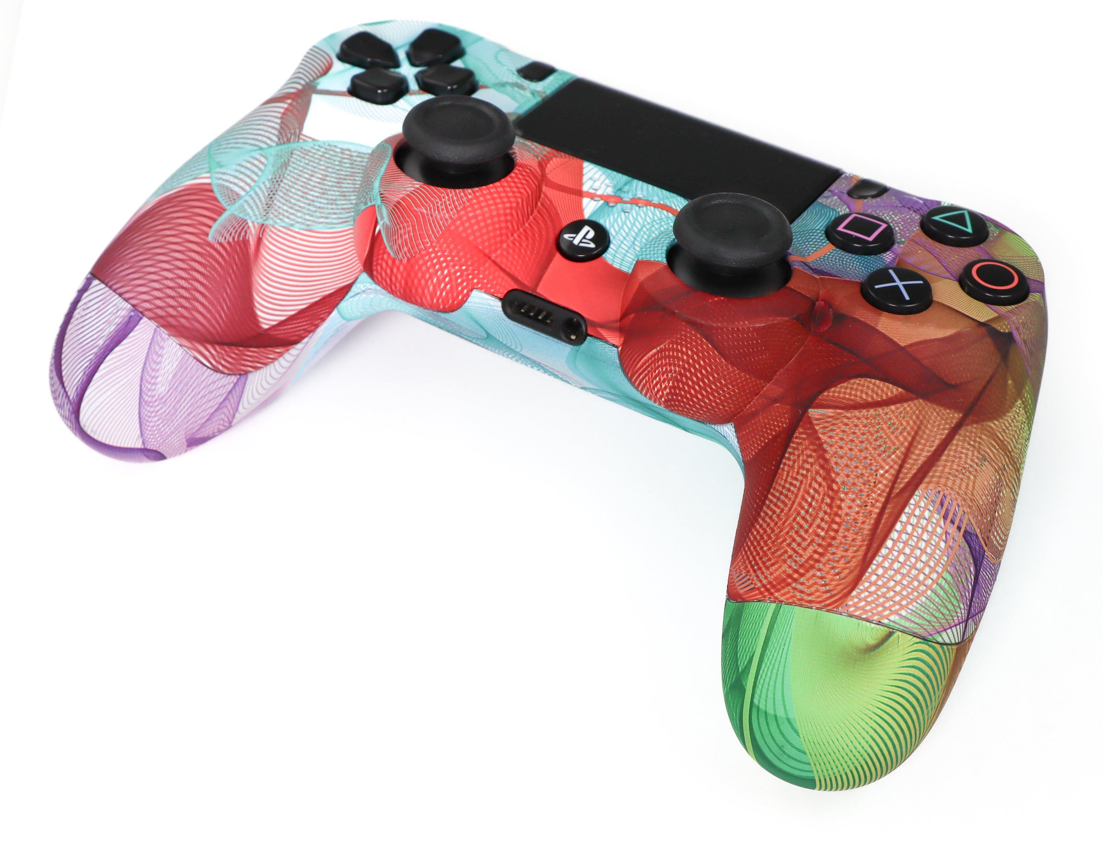 Sony DualShock Wireless Controller for PlayStation 4 Psychedelic Vector GameStop Exclusive Design GameStop
