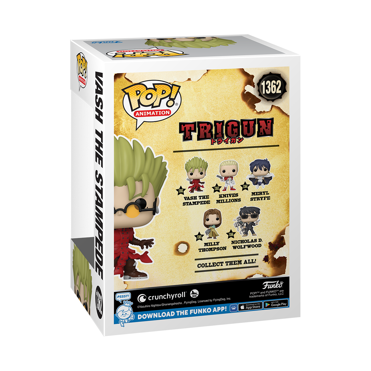 Funko POP! Animation: Trigun Vash The Stampede 4.8-in Vinyl Figure