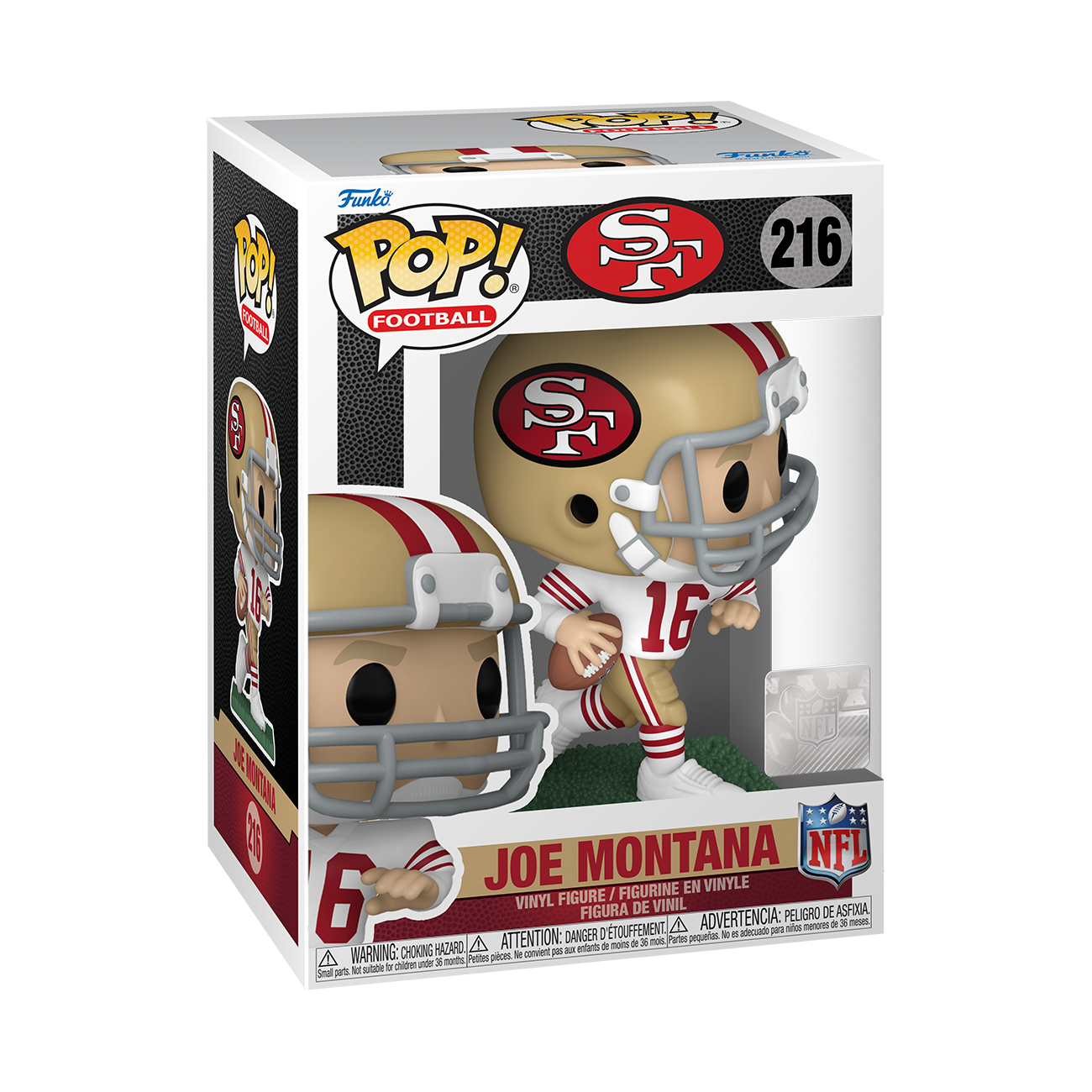 Funko POP! Football: San Fransisco 49ers Joe Montana 4.15-in Vinyl Figure