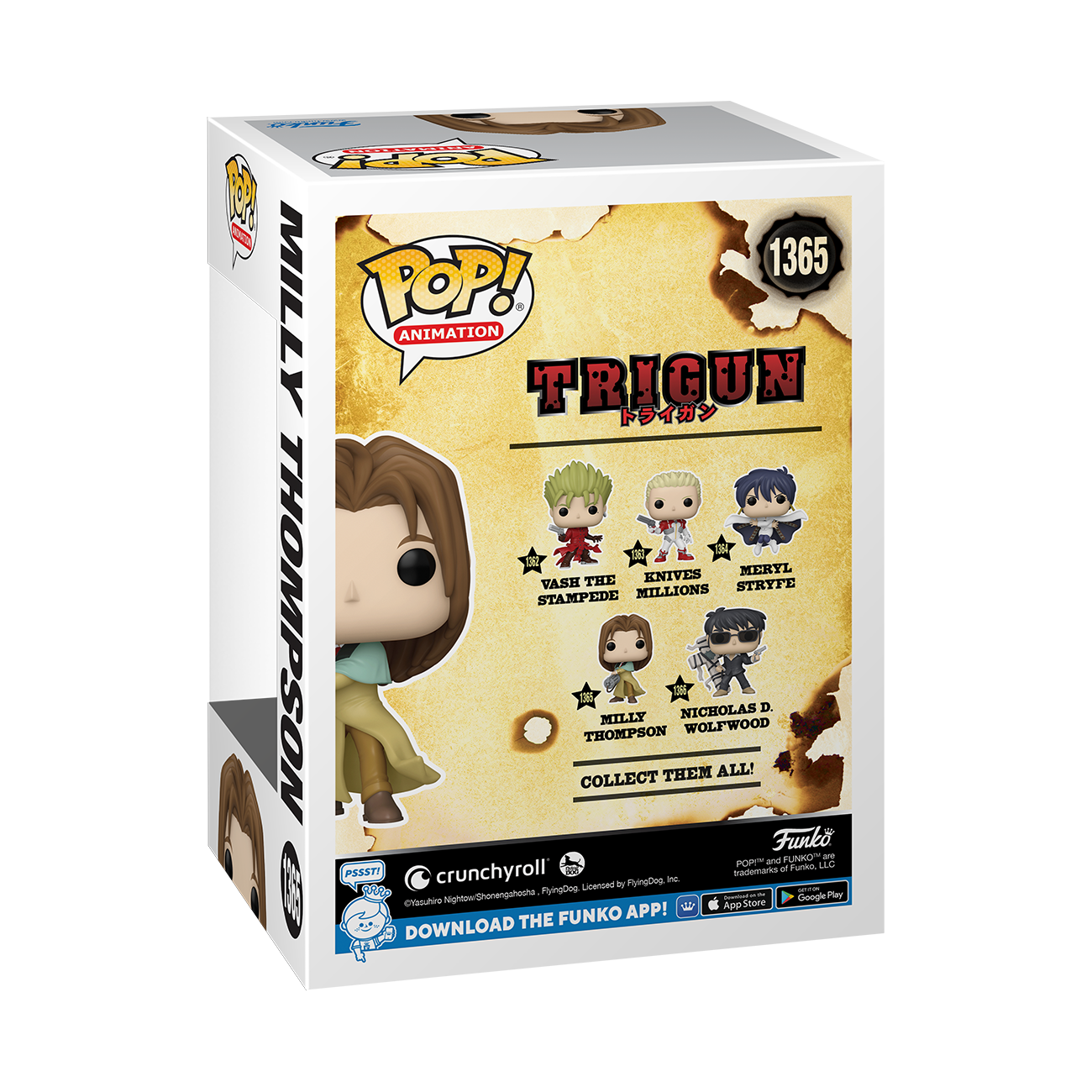 Funko POP! Animation: Trigun Milly Thompson 4-in Vinyl Figure