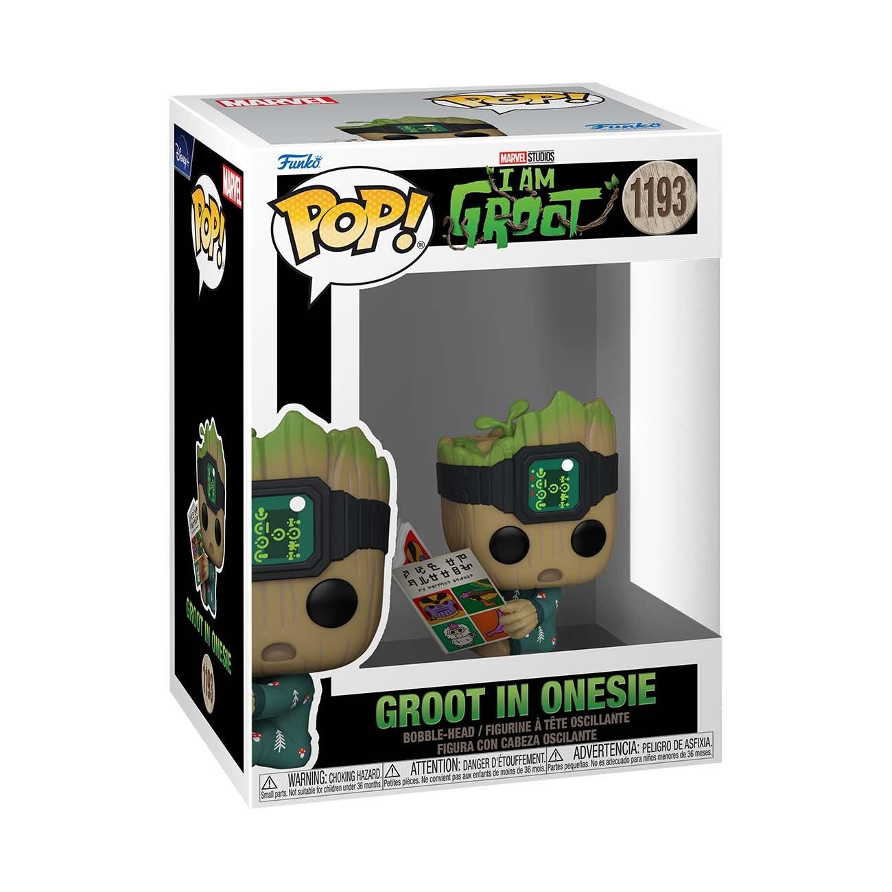 Funko POP! Marvel: I Am Groot - Groot in Onesie [Reading] #1193 — The Pop  Plug