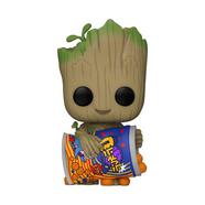 Funko POP! Marvel I Am Groot - Groot with Cheese Puffs 3.25-in Vinyl Bobblehead