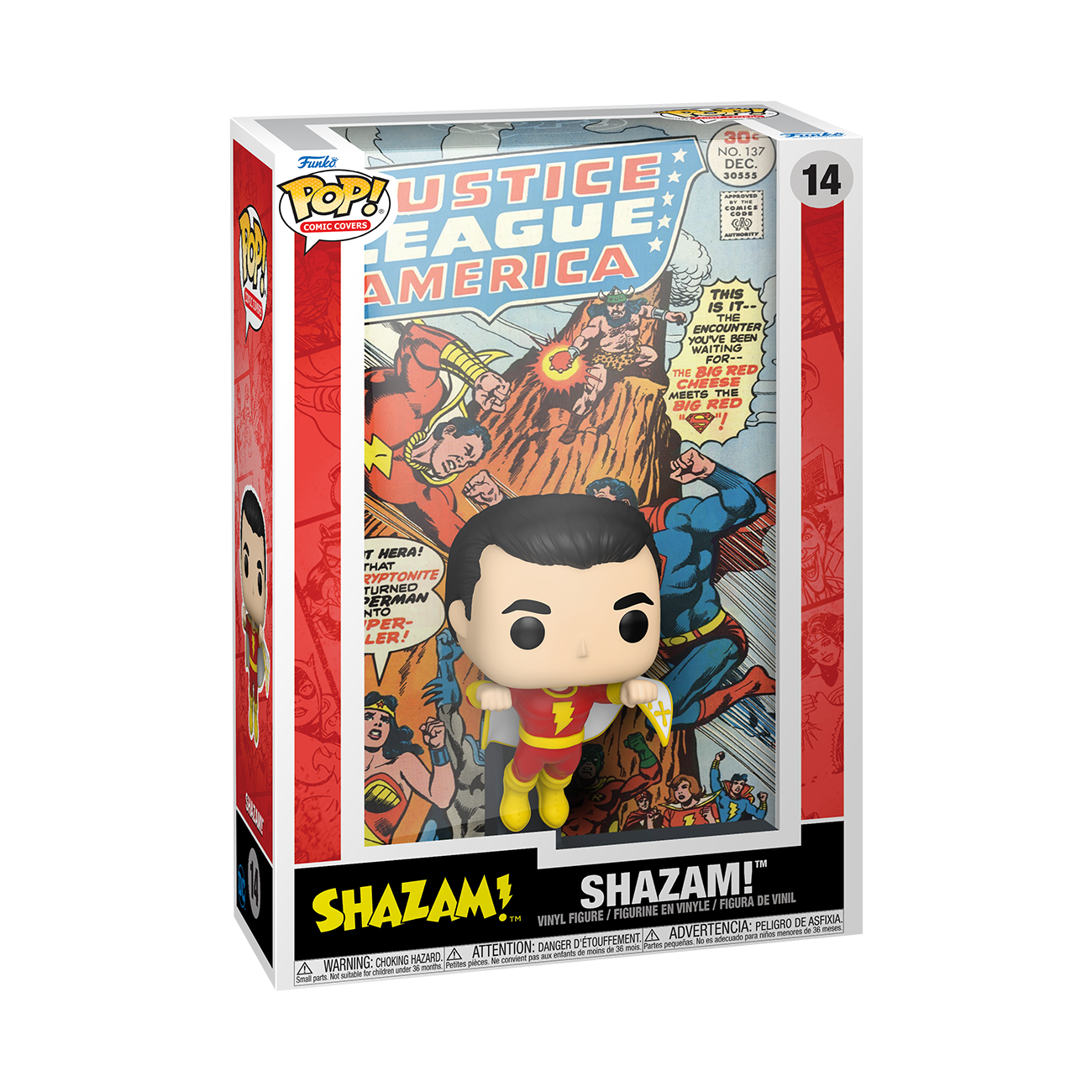 Funko POP! Comic Cover: DC Shazam 5.25-in Vinyl Figure