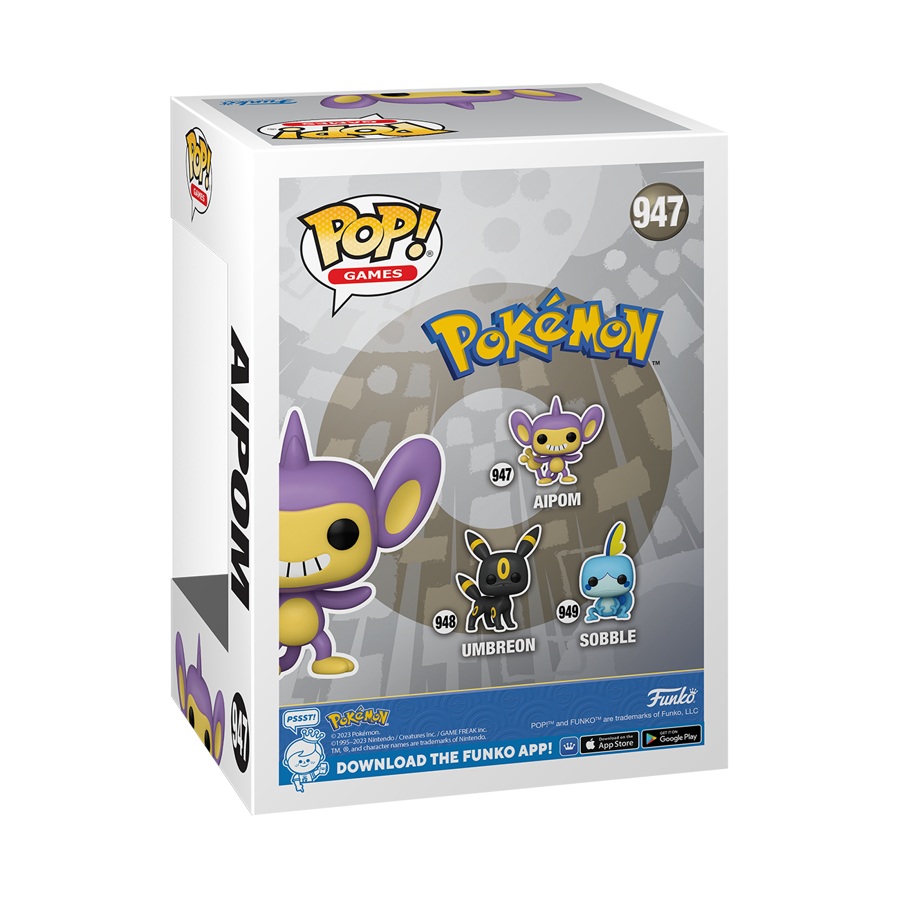 Funko Pop! Pokemon - Aipom, Sobble & Umbreon - Bundle (Set of 3)