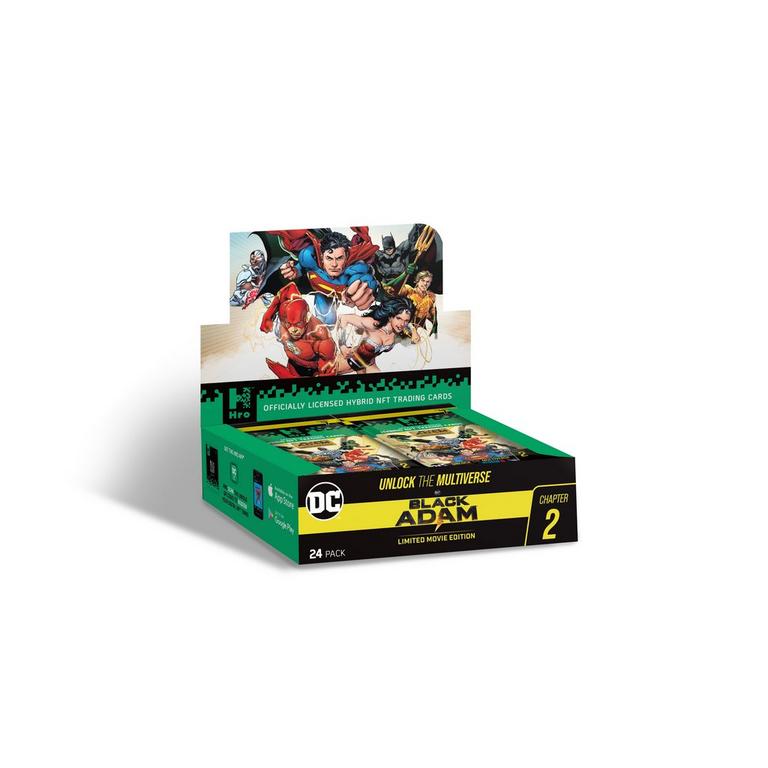 Hro DC Comics Black Adam Hybrid NFT Trading Card 24-Pack CDU