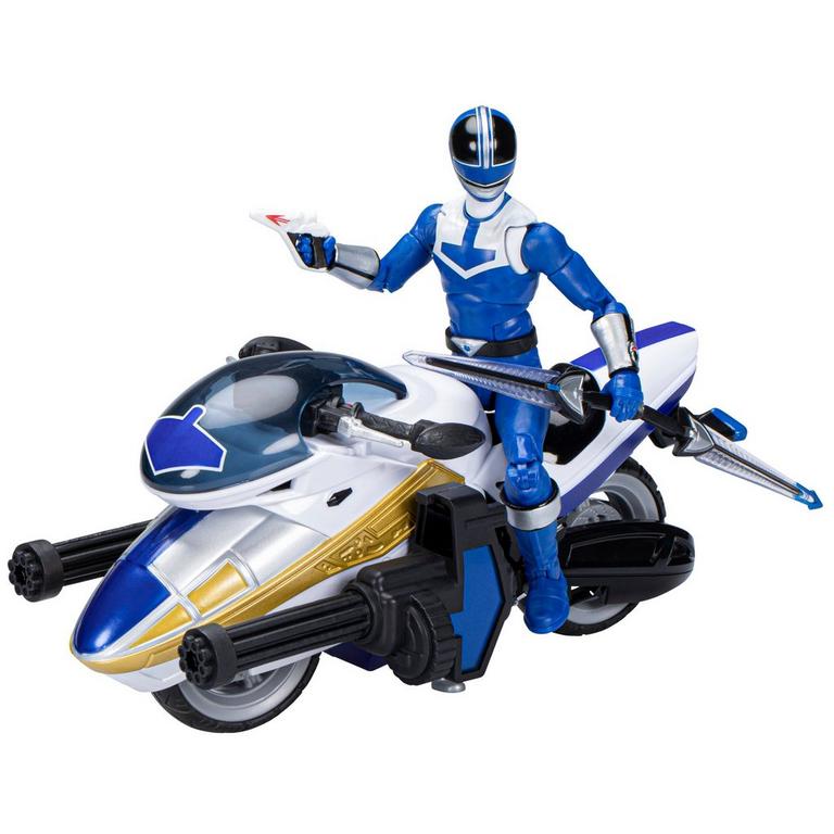 Hasbro Power Rangers Lightning Collection Time Force Blue Ranger and Vector Cycle 6-in Action Figure
