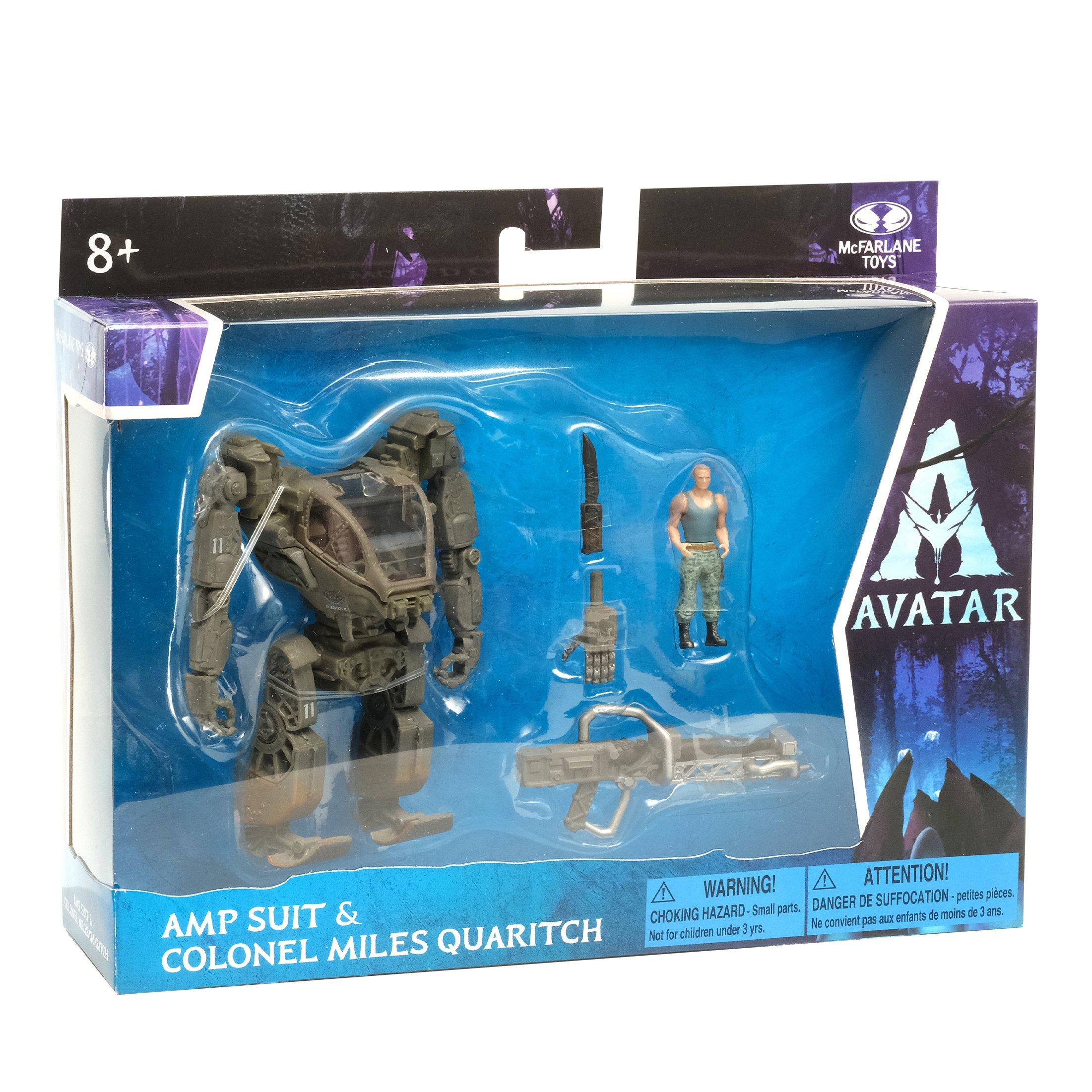 McFarlane Toys Disney Avatar: World of Pandora AMP Suit and Colonel Miles Quaritch Action Figure Set
