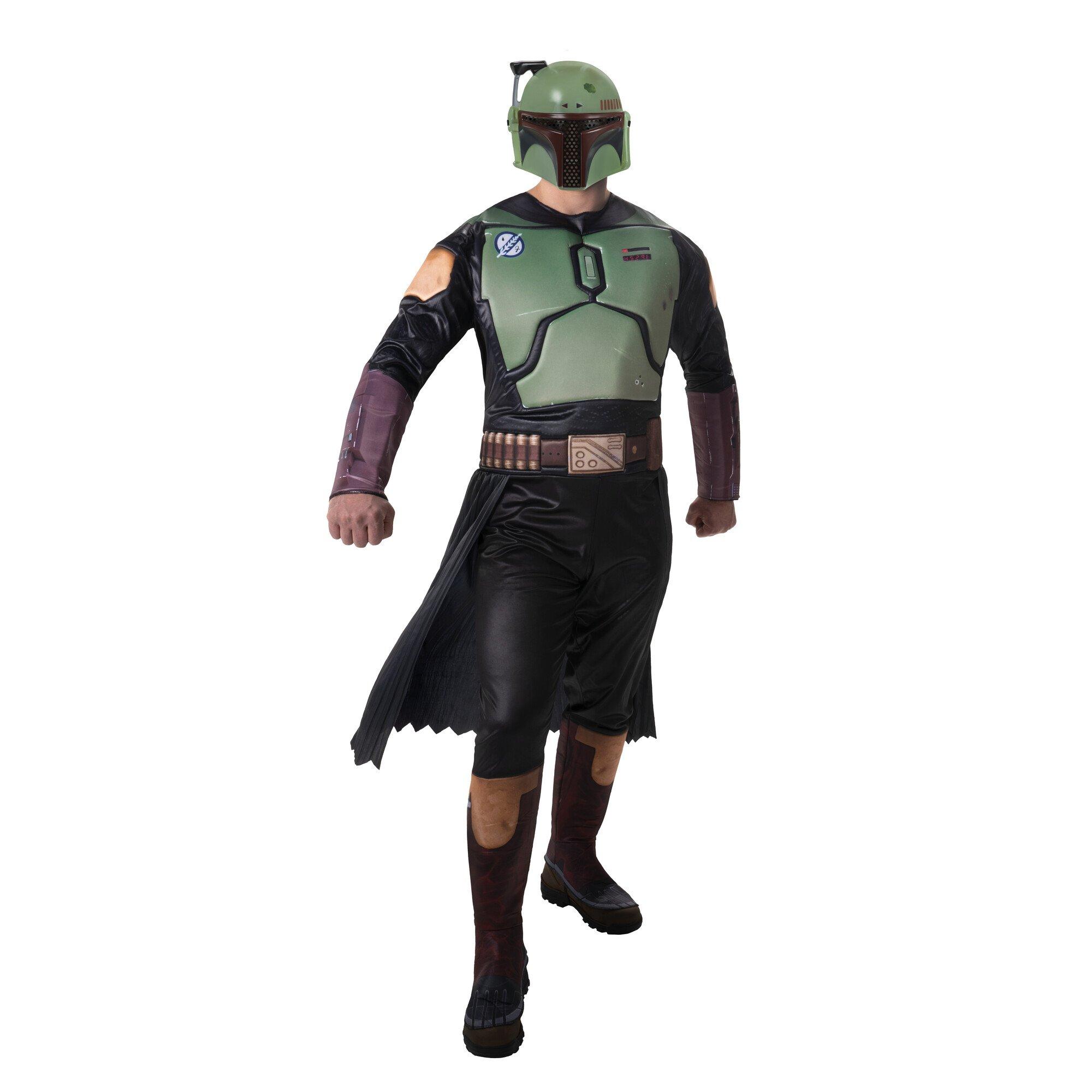 STAR WARS Deluxe Adult Mandalorian Costume, Mens Halloween Costume -  Officially Licensed