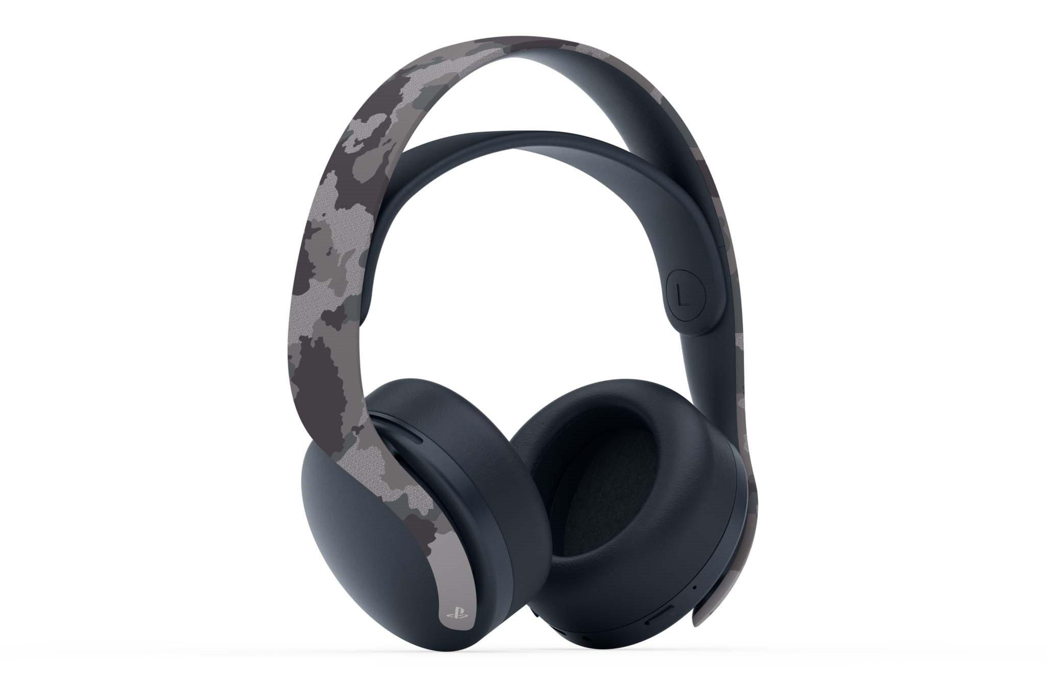 Sony PULSE 3D Wireless Headset Gray Camouflage for PlayStation 4 and  PlayStation 5