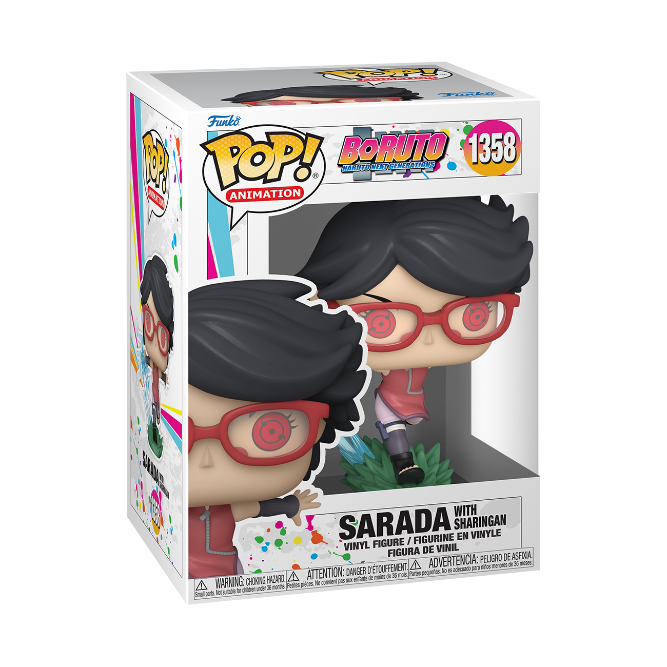  Funko Pop! Animation: Boruto: Naruto Next Generations - Sarada  with Sharingan : Toys & Games