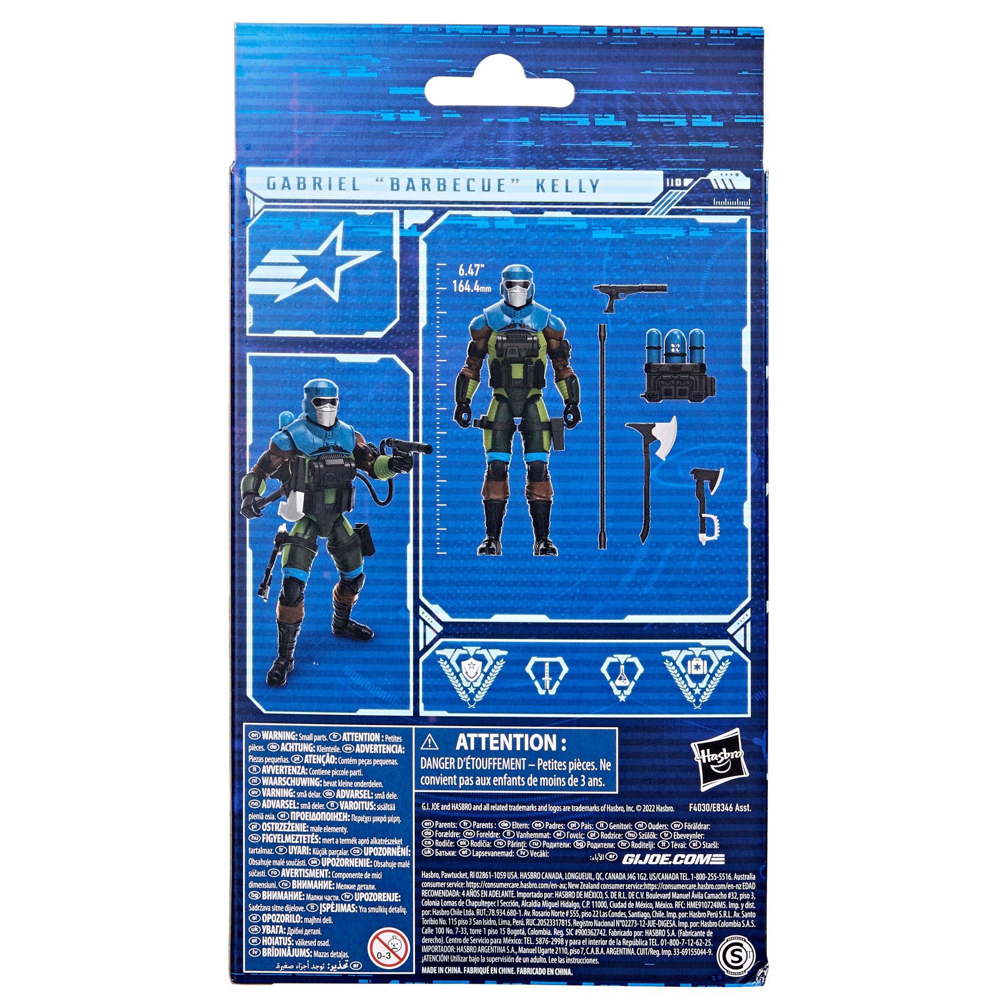 Hasbro G.I Joe Classified Series Mad Marauders Gabriel (Barbecue) Kelly  6-in Action Figure