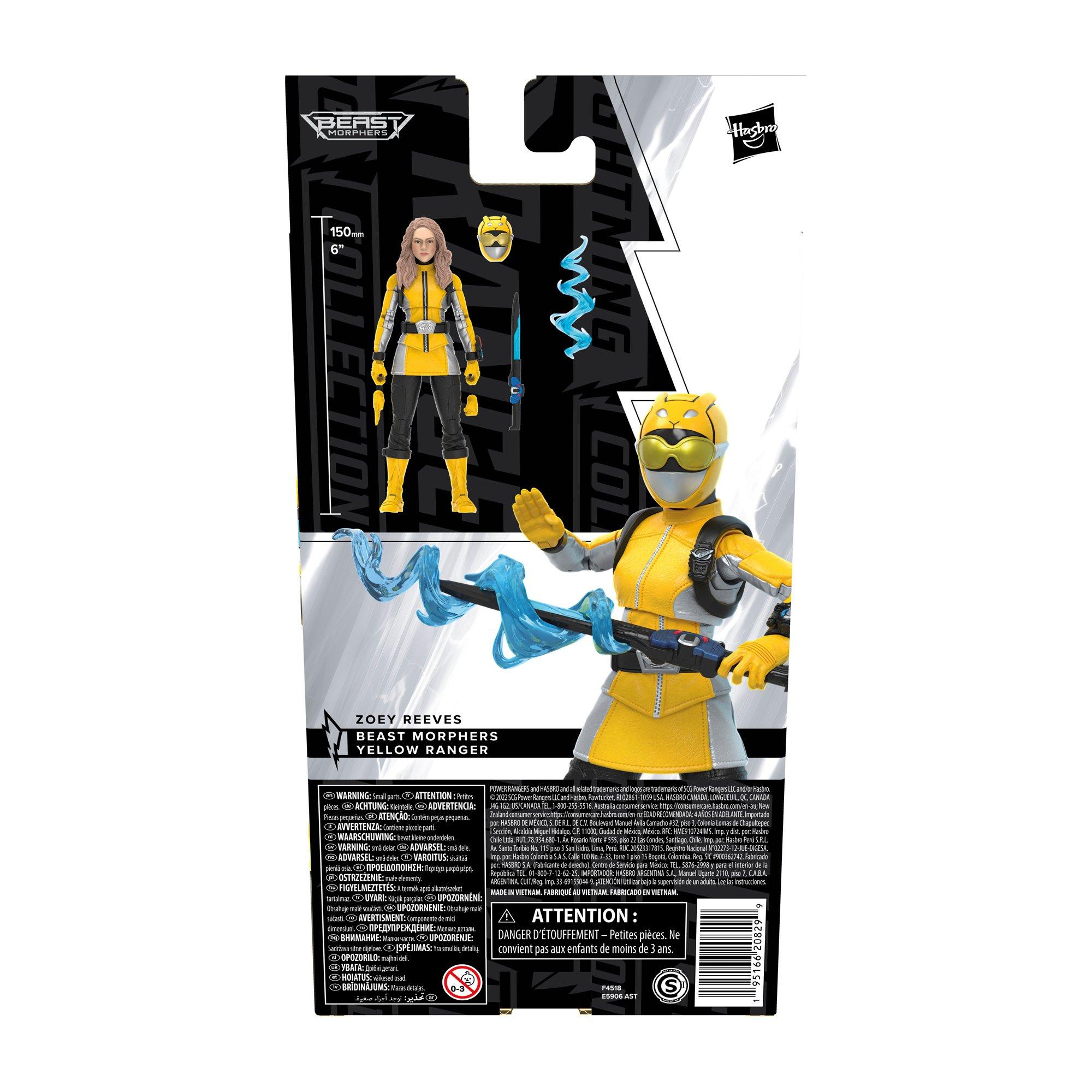 Hasbro Power Rangers Lightning Collection Beast Morphers Yellow Ranger 6-in  Action Figure