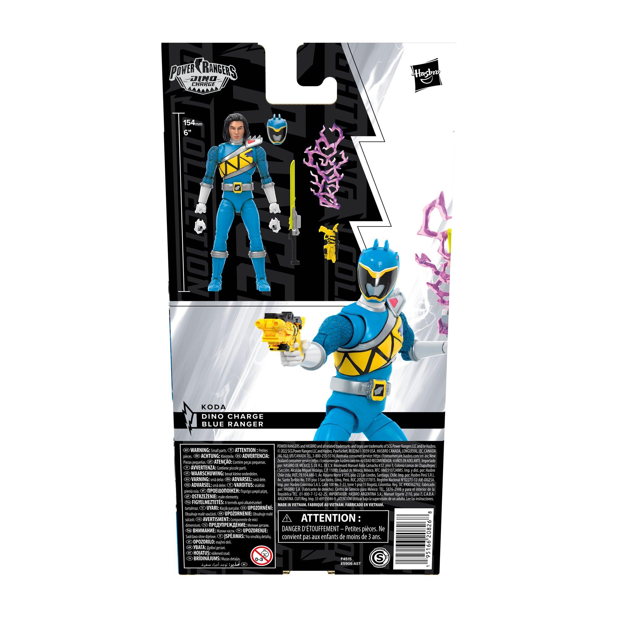  Power Rangers Lightning Collection Dino Thunder Blue Ranger  6-Inch Premium Collectible Action Figure Toy with Accessories : Toys & Games