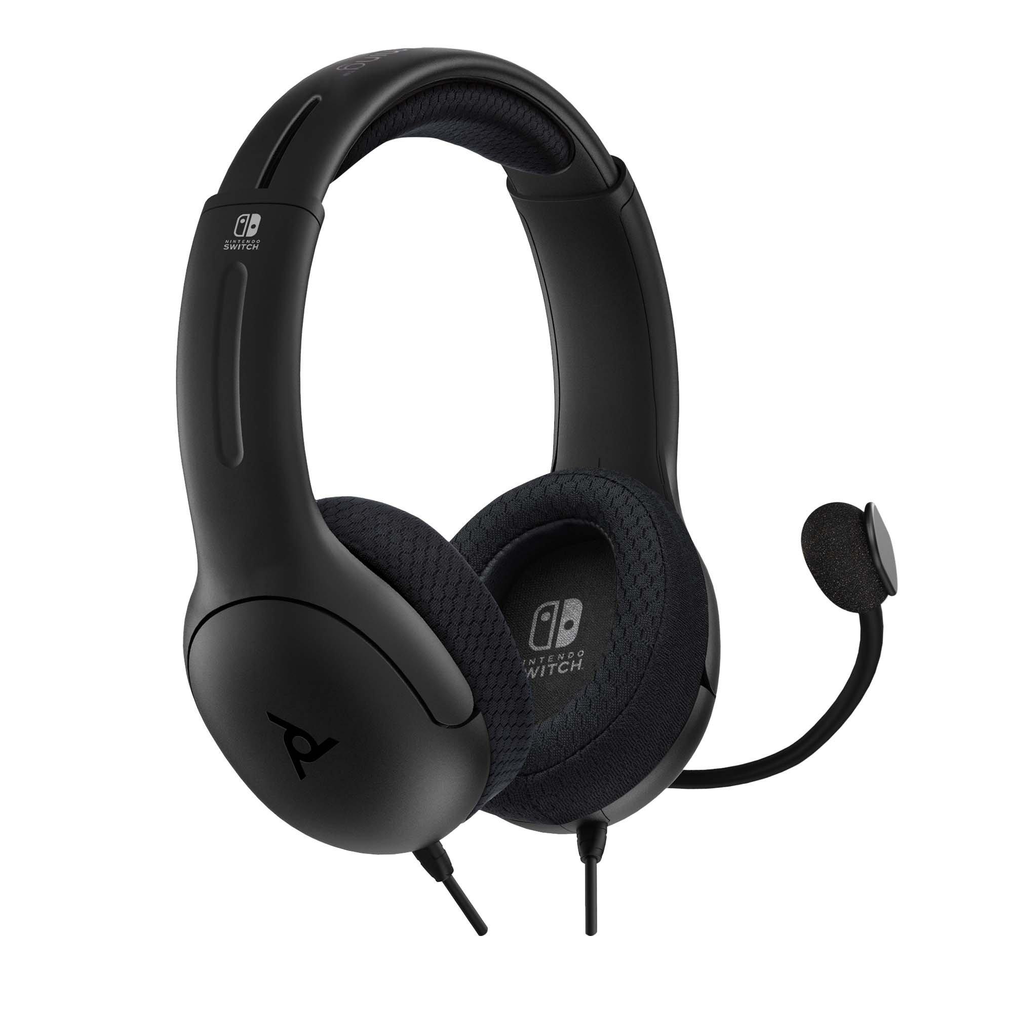 PDP Gaming LVL40 Wired Stereo Gaming Headset: Black Nintendo Switch,  Nintendo Switch (OLED Model) 