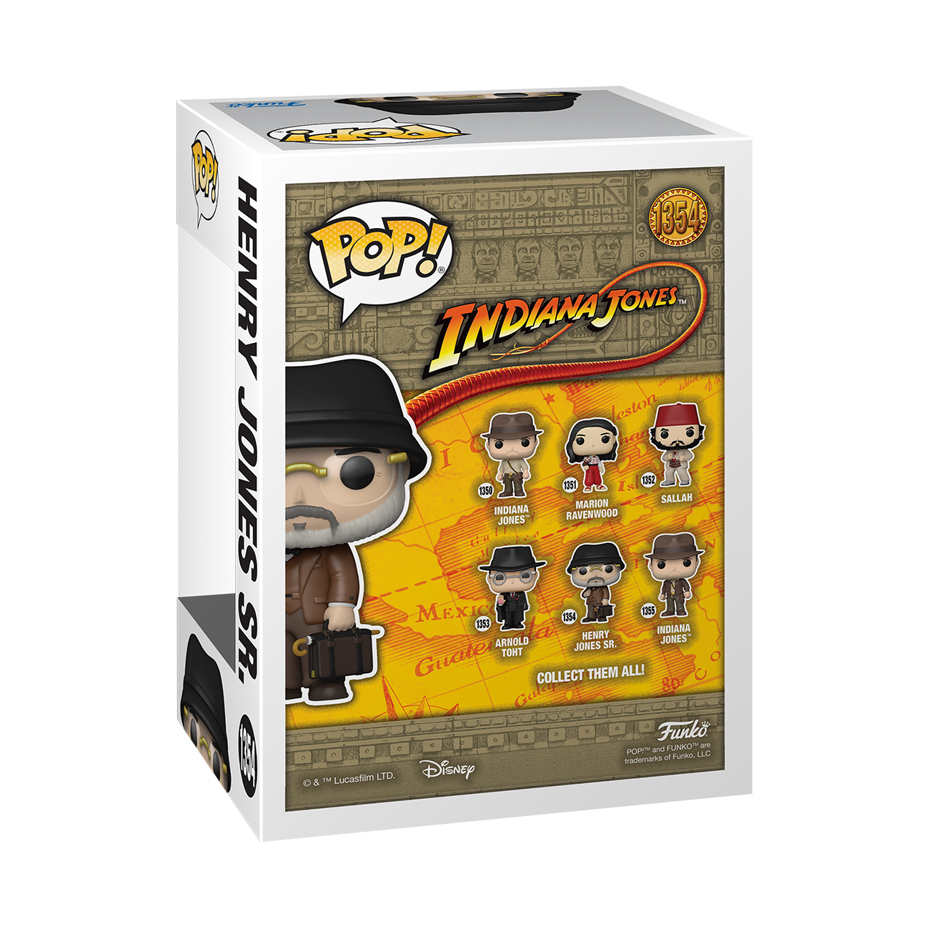 Funko POP! Indiana Jones: Raiders of the Lost Ark Henry Jones Sr. 4.5-in Vinyl Bobblehead