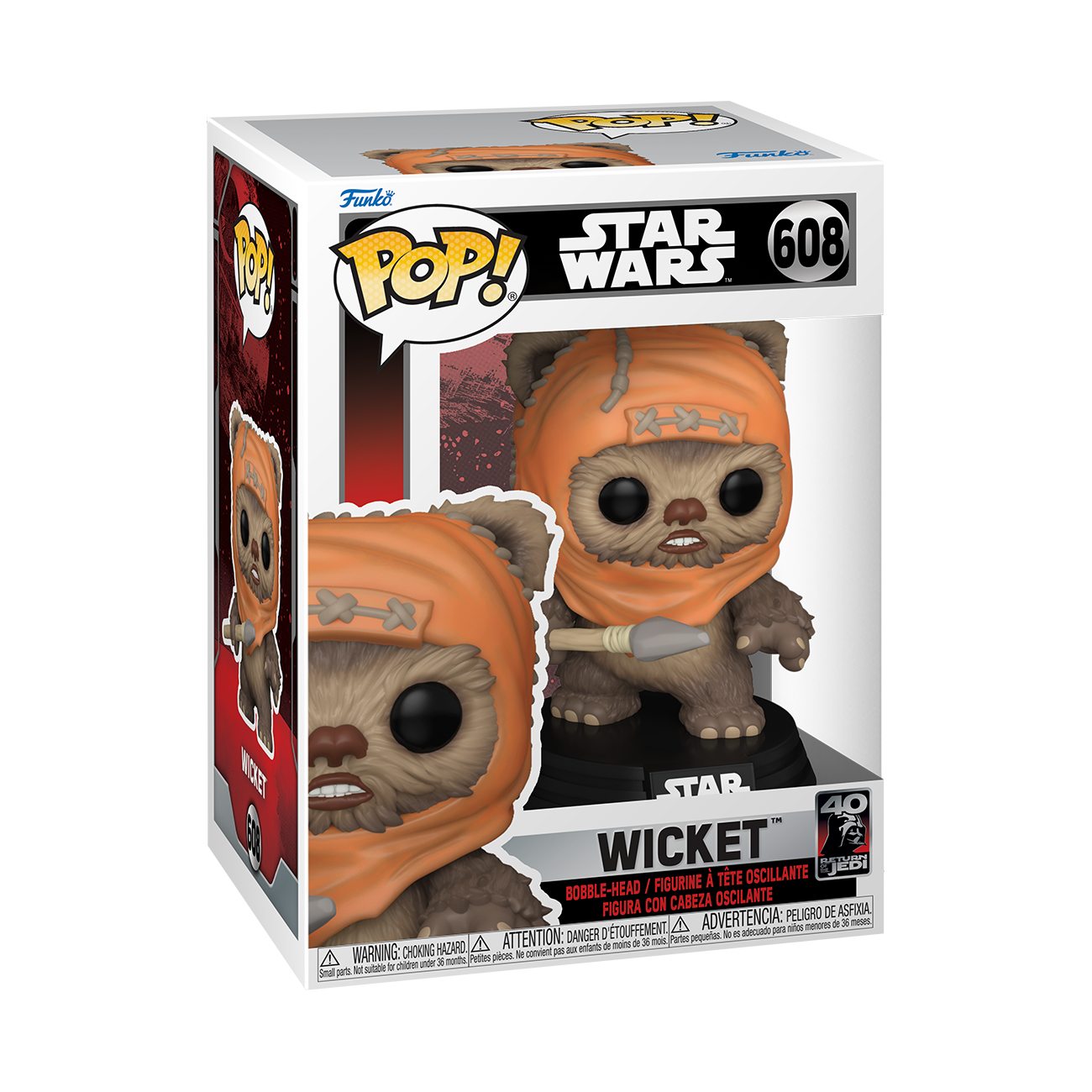 Funko POP! Star Wars: Episode VI – Return of the Jedi Wicket 3.8-in Vinyl  Bobblehead