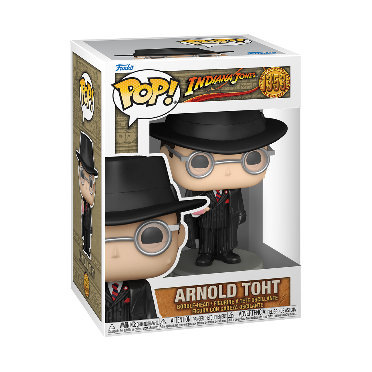 Funko POP! Indiana Jones: Raiders of the Lost Ark Arnold Toht 4.7-in Vinyl Bobblehead
