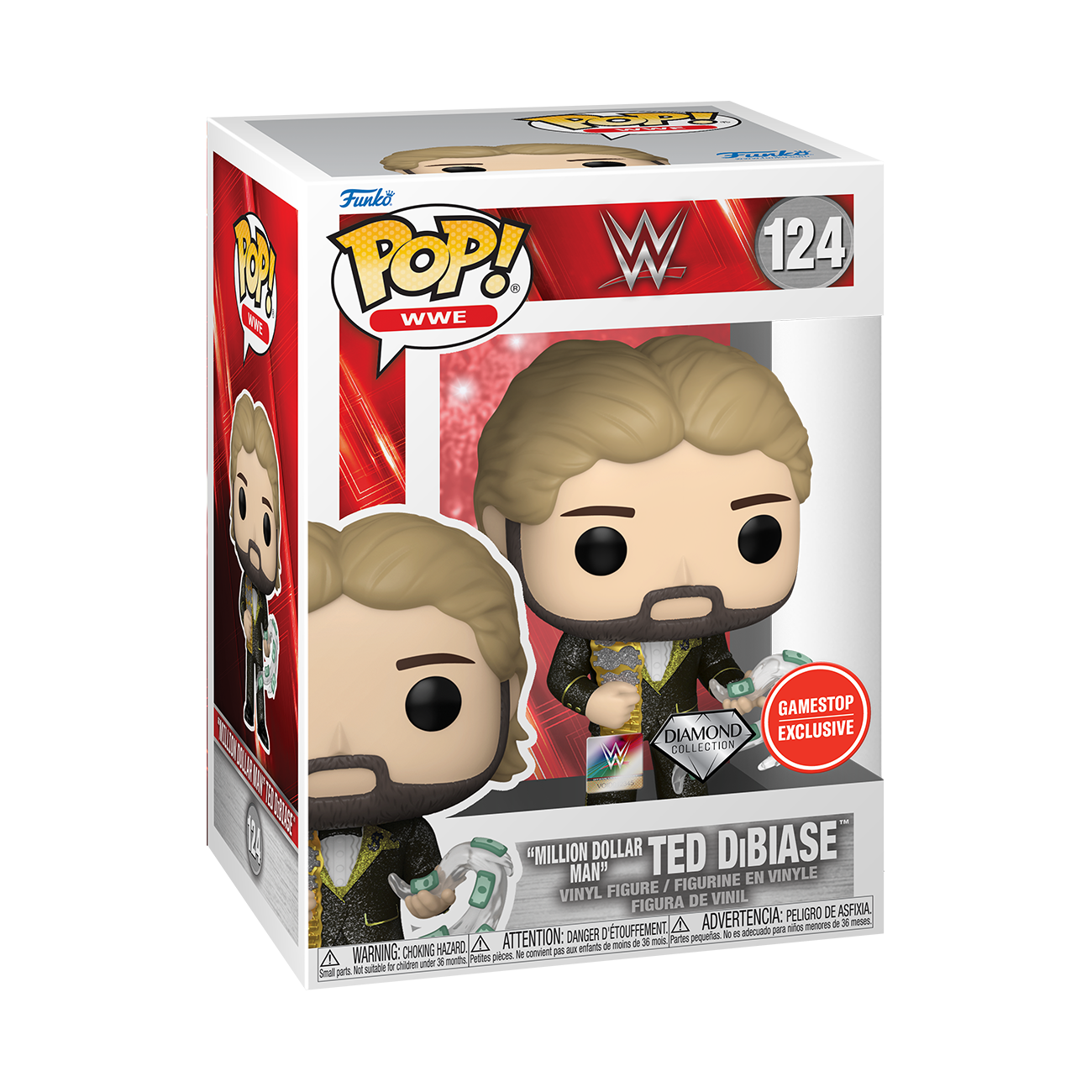 Funko POP! WWE: Ted DiBiase Chase) Vinyl GameStop Exclusive |