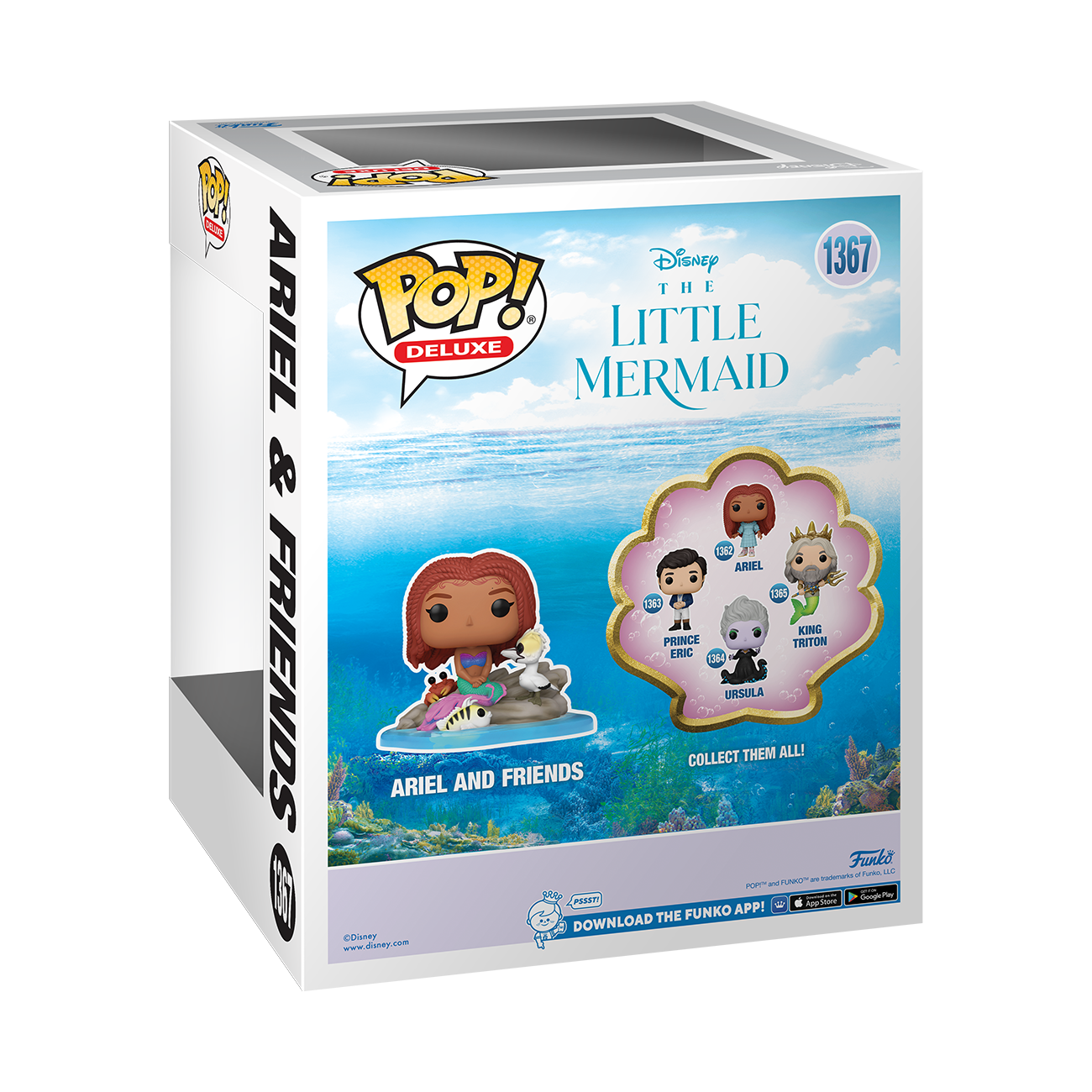 Funko POP! Deluxe: The Little Mermaid Ariel and Friends 3.9-in Vinyl Figure