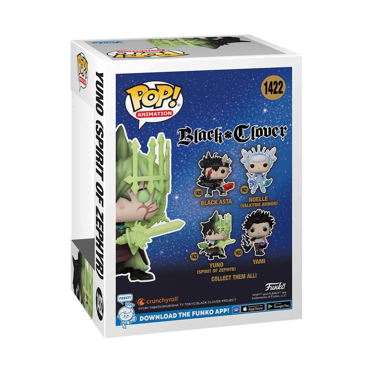 Funko POP! Animation: Black Clover Yuno (Spirit of Zephyr) 4.8-in Vinyl  Figure