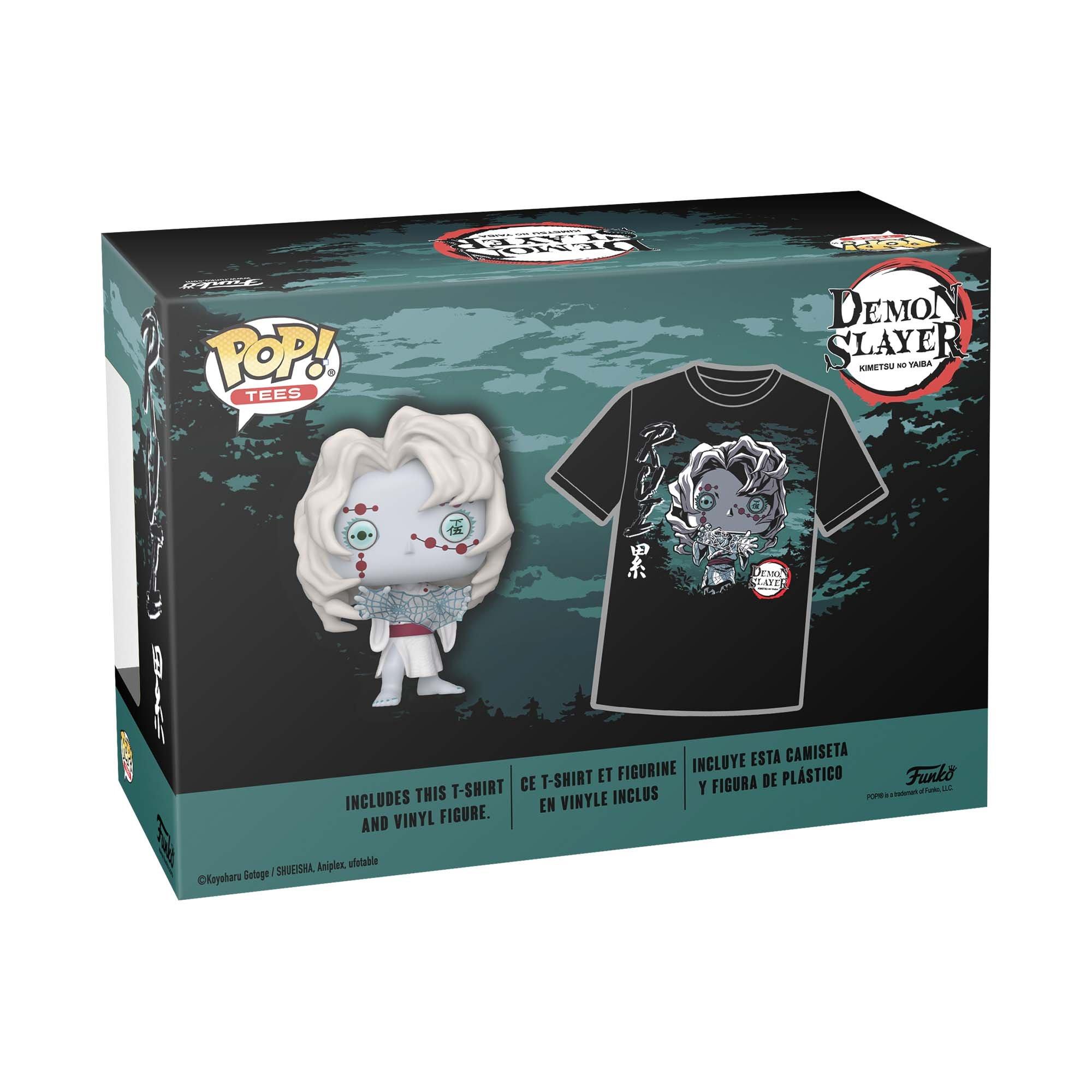 Funko POP! and Tee: Demon Slayer: Kimetsu no Yaiba Rui  Glow-in-the-Dark-Vinyl Figure and Unisex T-Shirt GameStop Exclusive