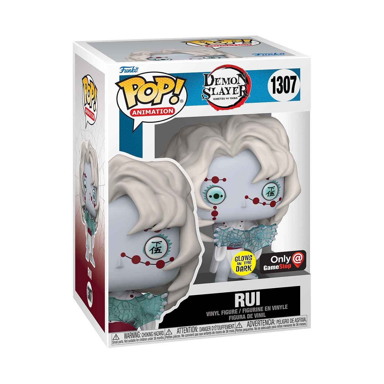 Funko POP! and Tee: Demon Slayer: Kimetsu no Yaiba Rui  Glow-in-the-Dark-Vinyl Figure and Unisex T-Shirt GameStop Exclusive